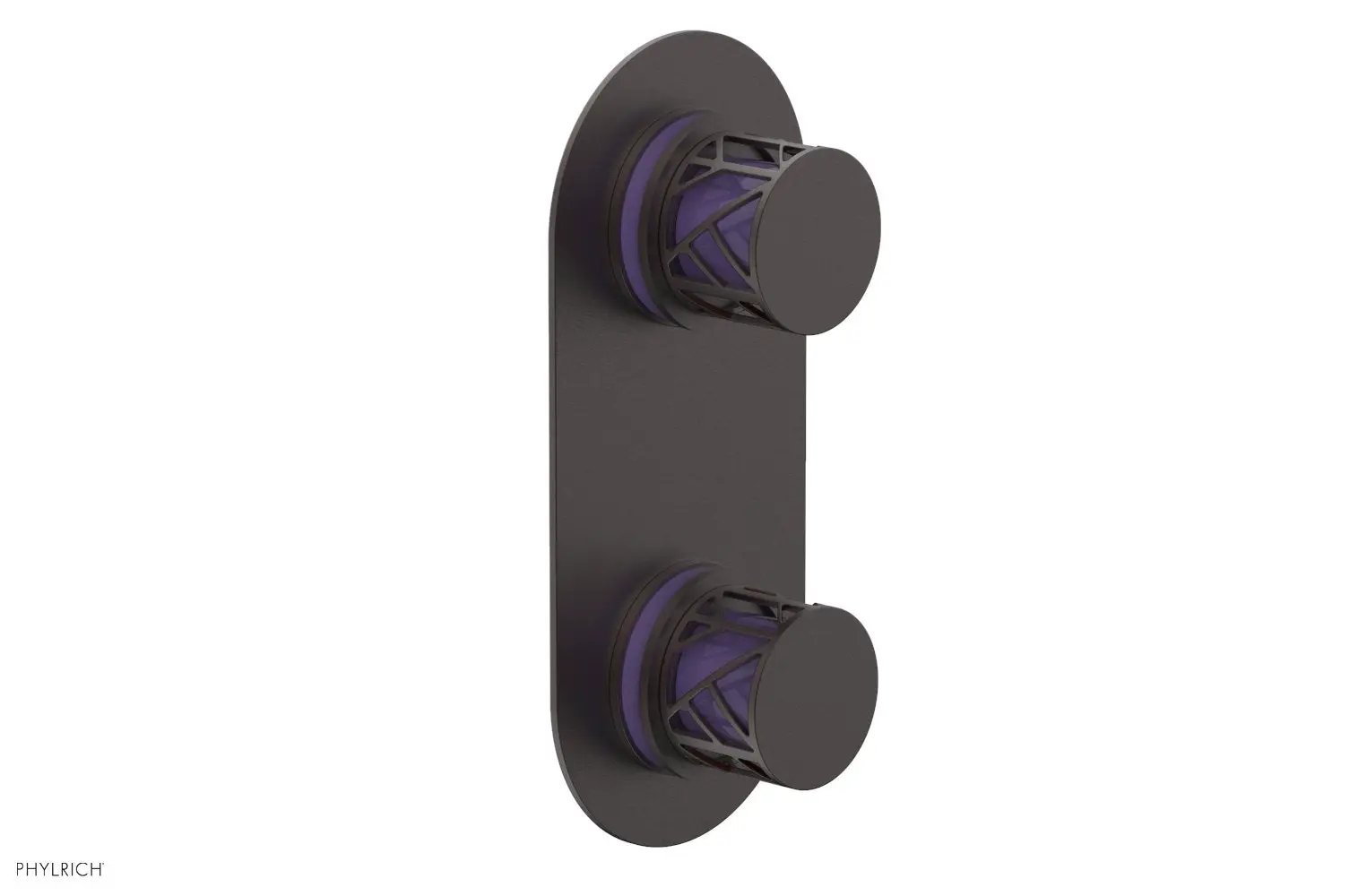 Phylrich JOLIE Thermostatic Valve with Volume Control or Diverter with "Purple" Accents by Phylrich