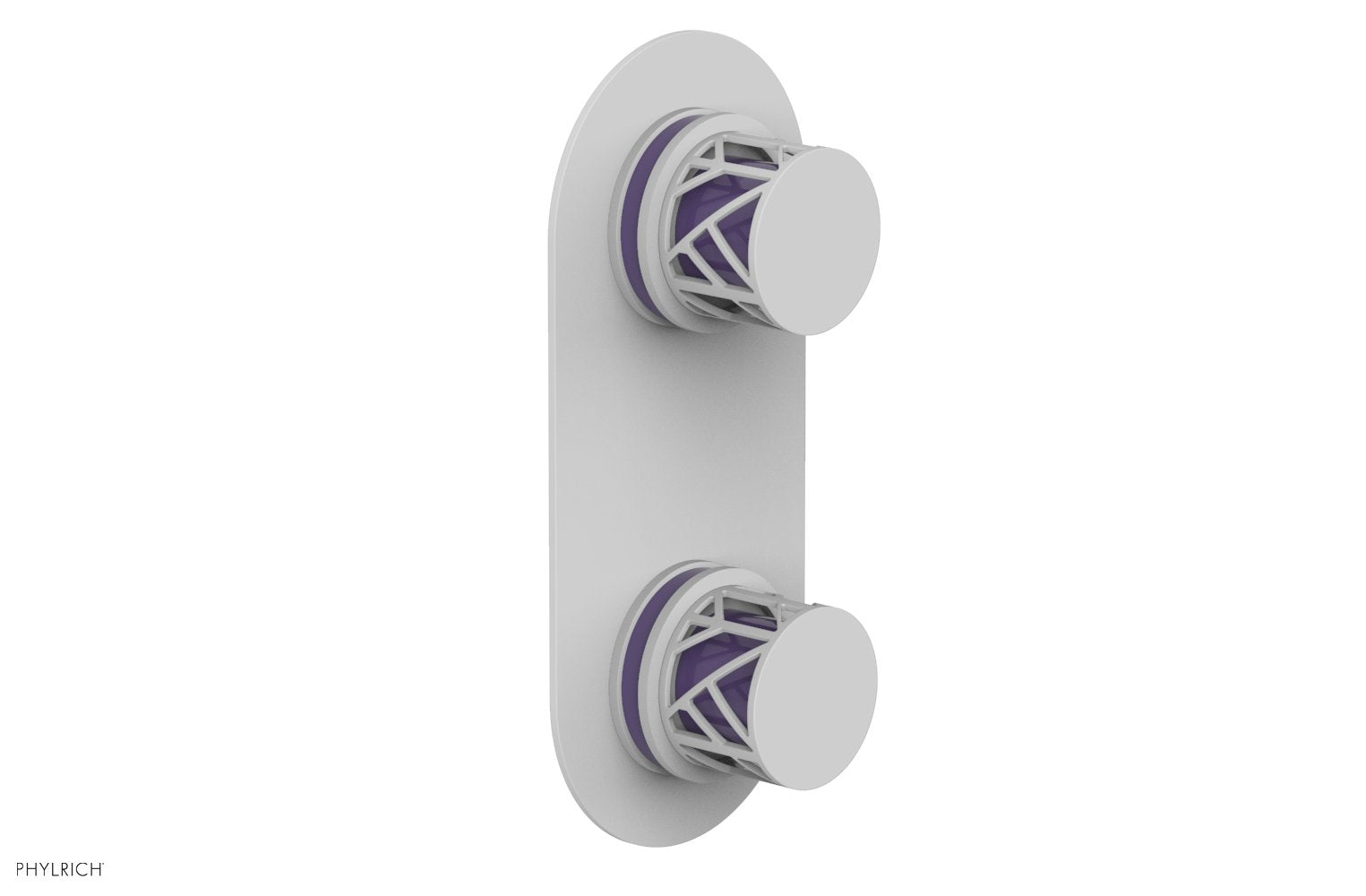Phylrich JOLIE Thermostatic Valve with Volume Control or Diverter with "Purple" Accents