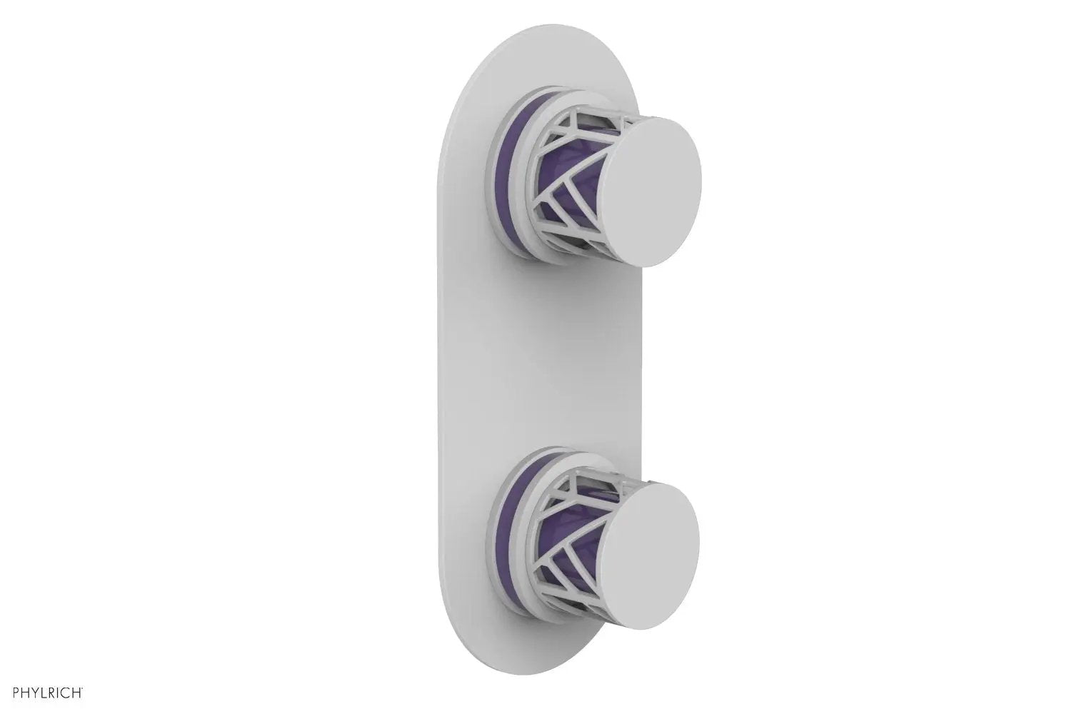 Phylrich JOLIE Thermostatic Valve with Volume Control or Diverter with "Purple" Accents by Phylrich