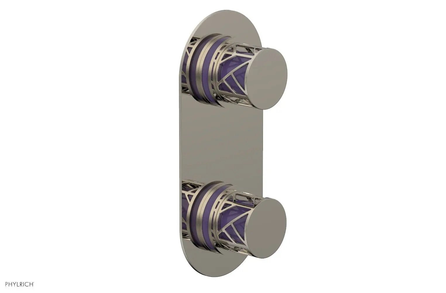 Phylrich JOLIE Thermostatic Valve with Volume Control or Diverter with "Purple" Accents by Phylrich