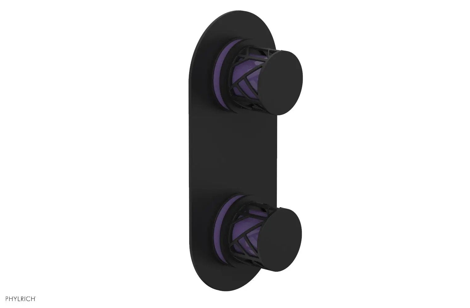 Phylrich JOLIE Thermostatic Valve with Volume Control or Diverter with "Purple" Accents by Phylrich