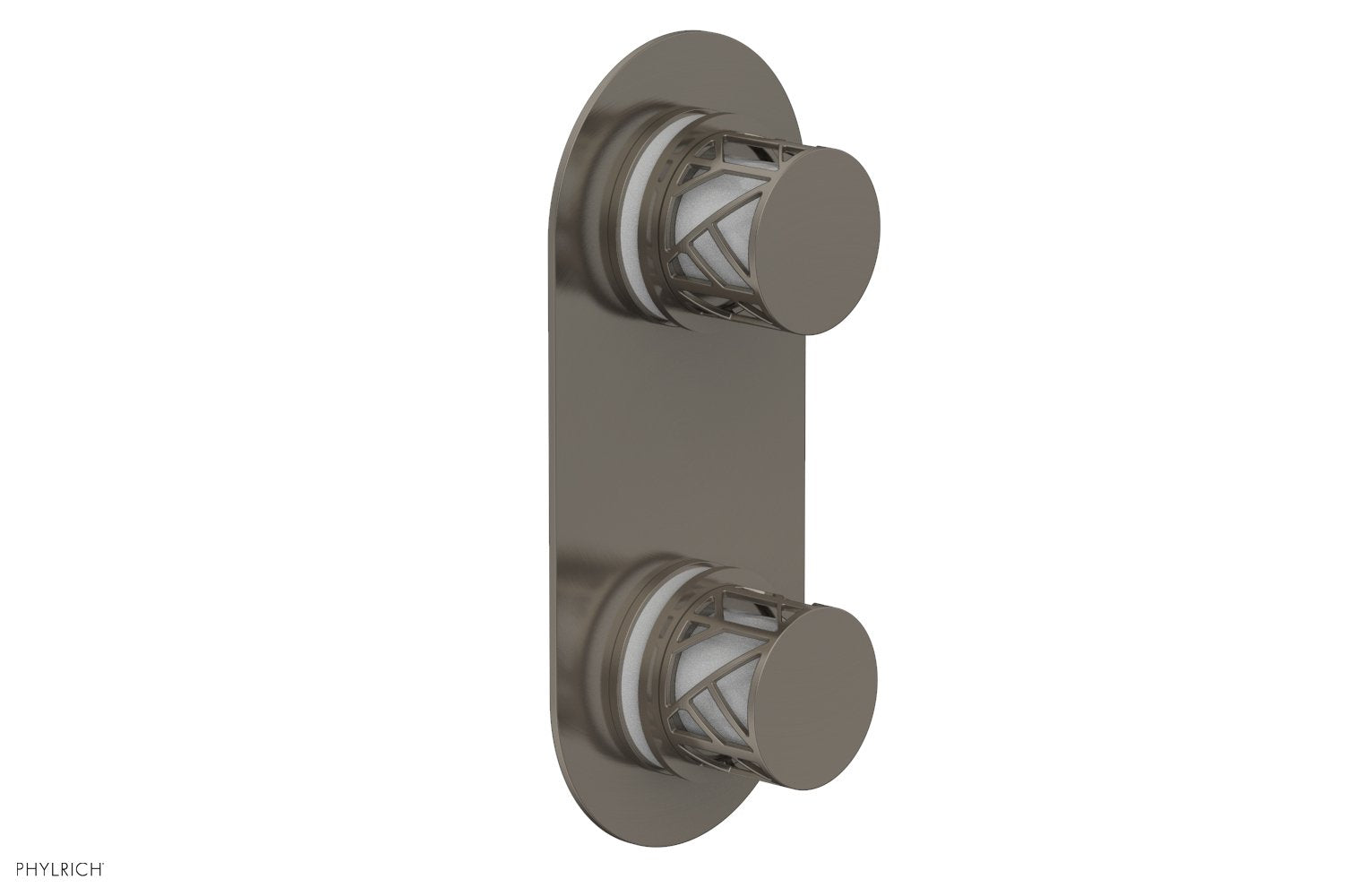 Phylrich JOLIE Thermostatic Valve with Volume Control or Diverter with "White" Accents