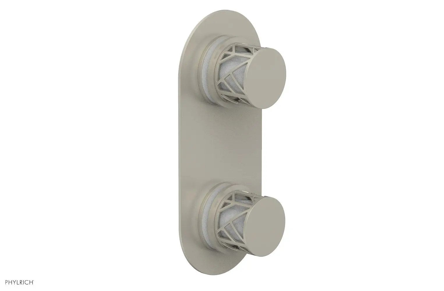 Phylrich JOLIE Thermostatic Valve with Volume Control or Diverter with "White" Accents by Phylrich