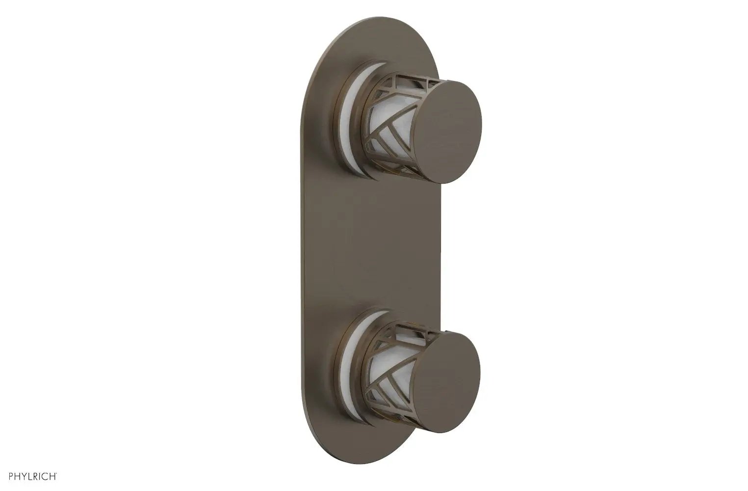 Phylrich JOLIE Thermostatic Valve with Volume Control or Diverter with "White" Accents by Phylrich