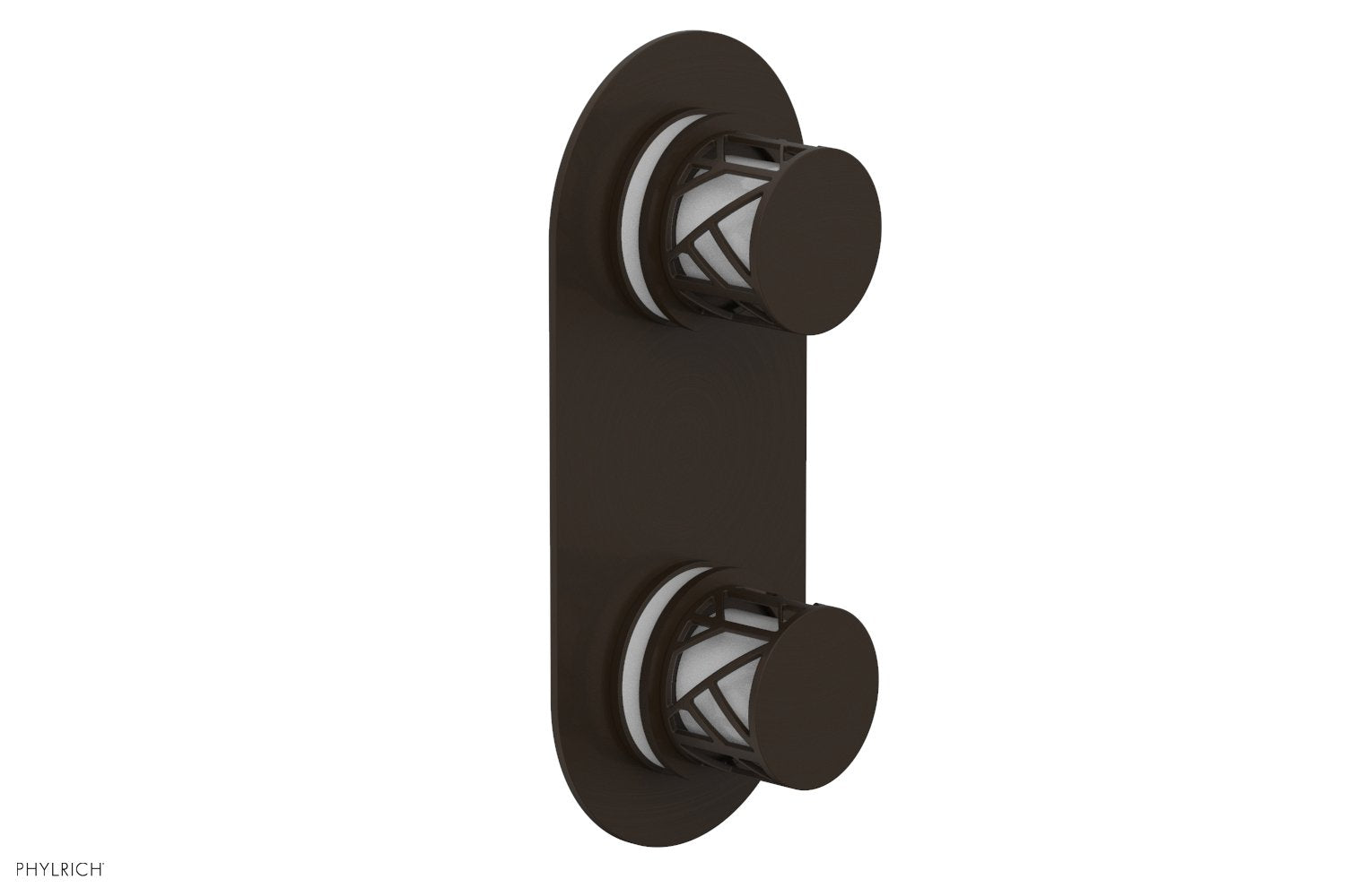 Phylrich JOLIE Thermostatic Valve with Volume Control or Diverter with "White" Accents