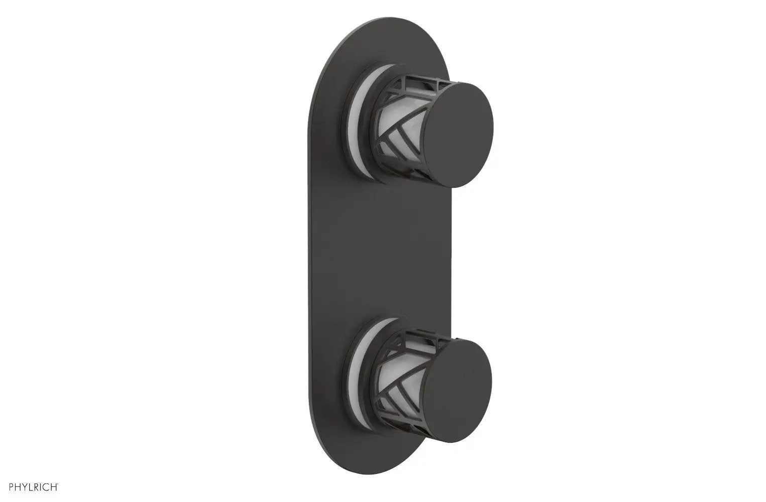 Phylrich JOLIE Thermostatic Valve with Volume Control or Diverter with "White" Accents by Phylrich