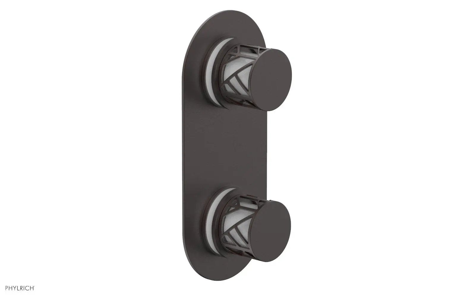 Phylrich JOLIE Thermostatic Valve with Volume Control or Diverter with "White" Accents by Phylrich