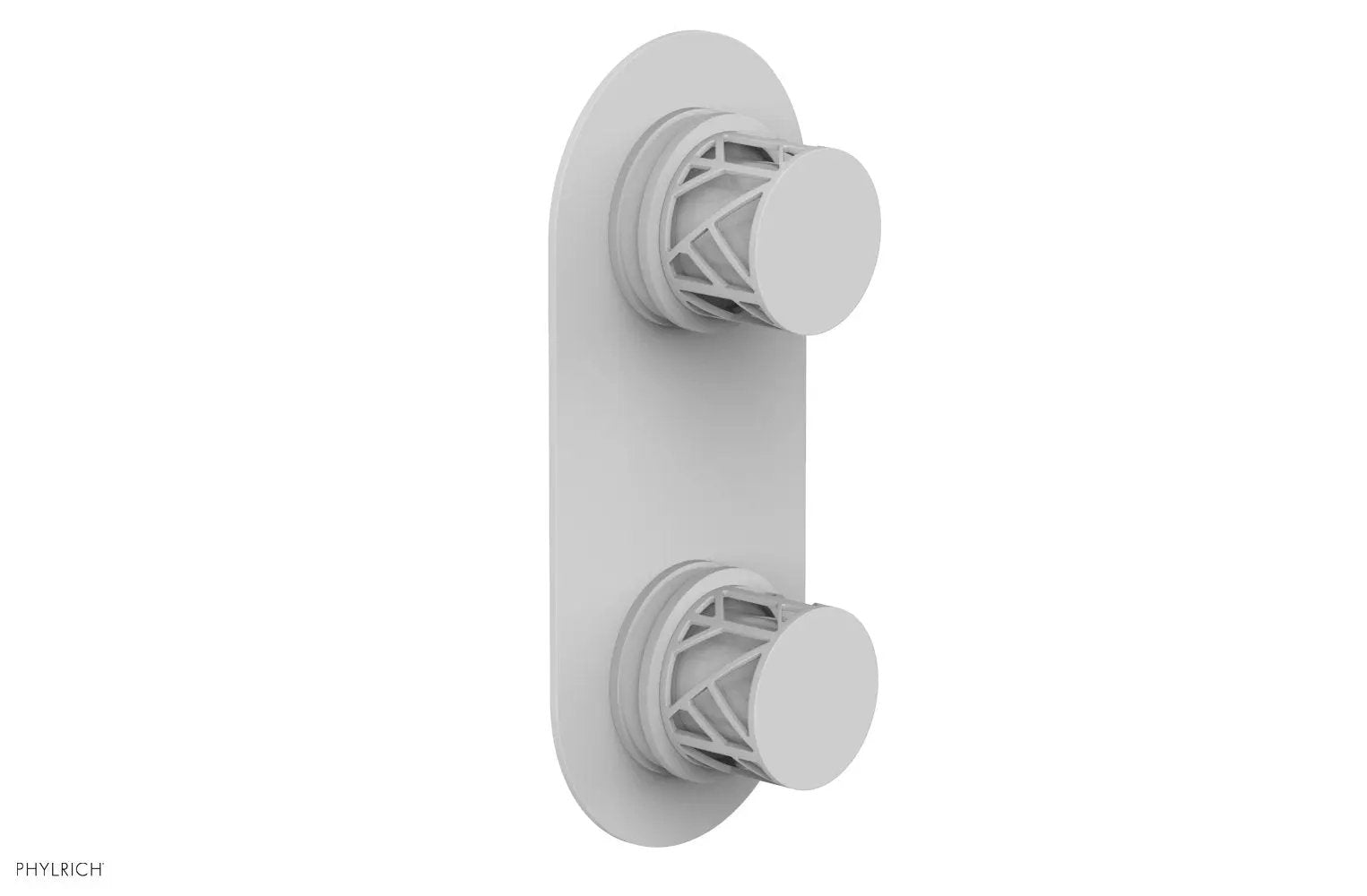 Phylrich JOLIE Thermostatic Valve with Volume Control or Diverter with "White" Accents by Phylrich