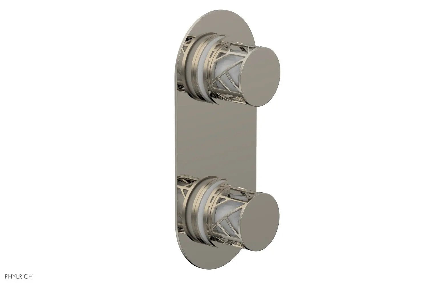 Phylrich JOLIE Thermostatic Valve with Volume Control or Diverter with "White" Accents by Phylrich