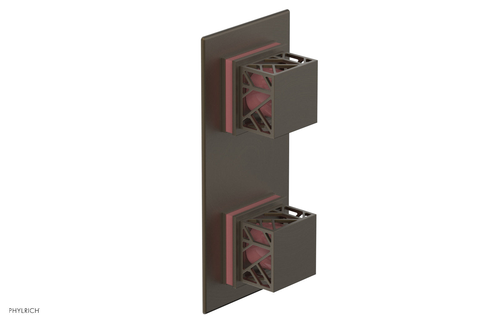 Phylrich JOLIE Thermostatic Valve with Volume Control or Diverter with "Pink" Accents