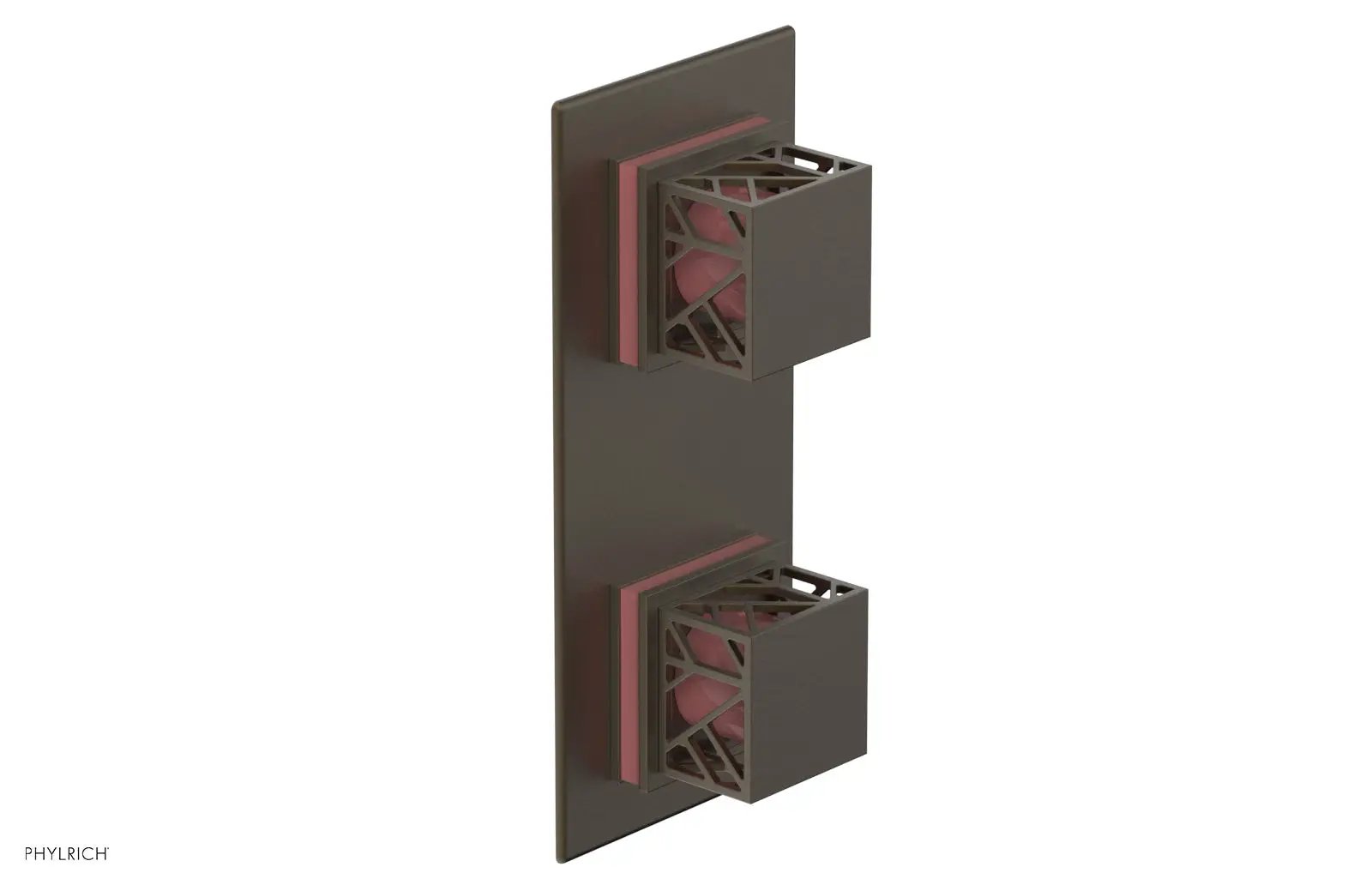 Phylrich JOLIE Thermostatic Valve with Volume Control or Diverter with "Pink" Accents by Phylrich