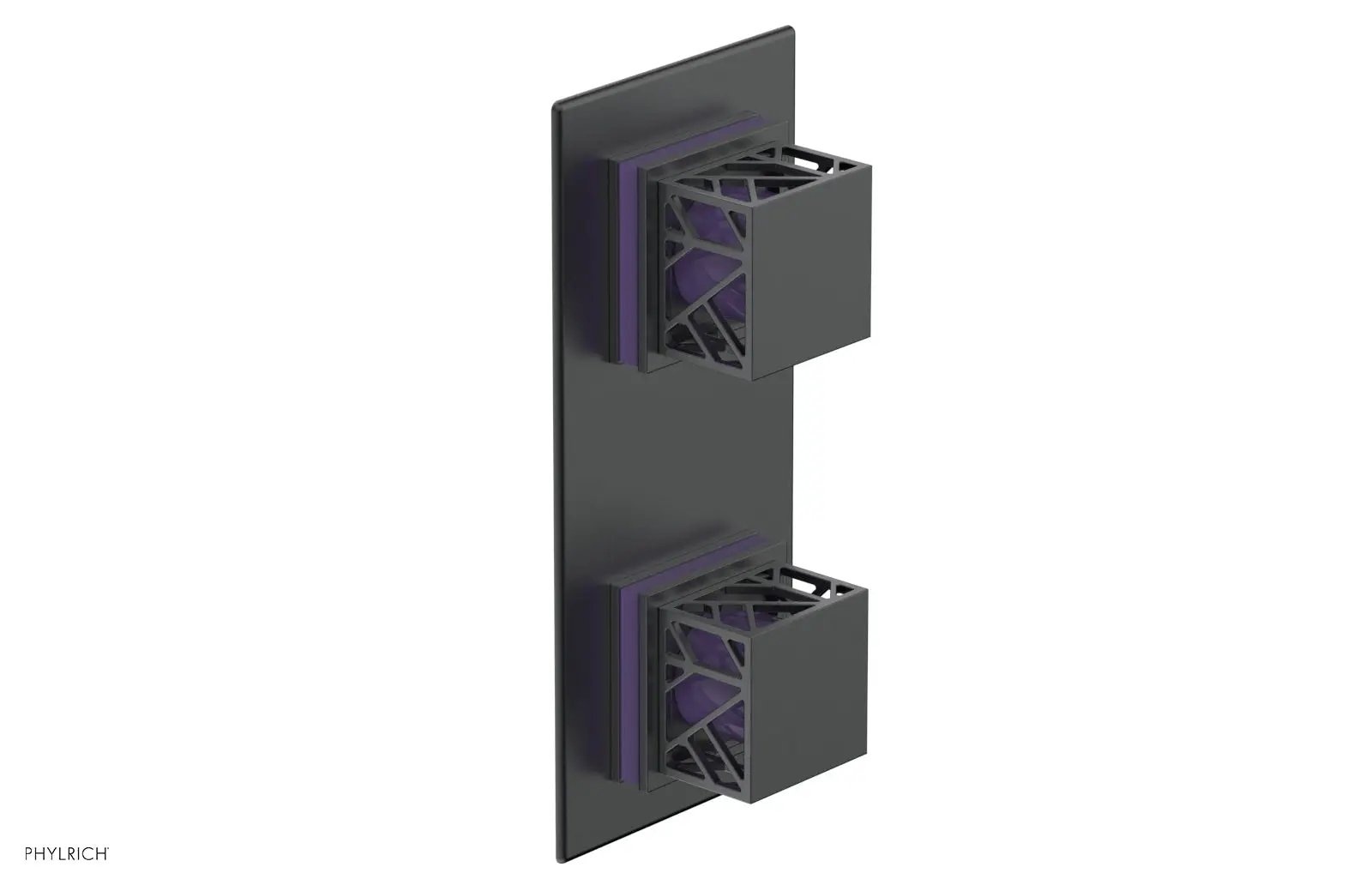 Phylrich JOLIE Thermostatic Valve with Volume Control or Diverter with "Purple" Accents by Phylrich