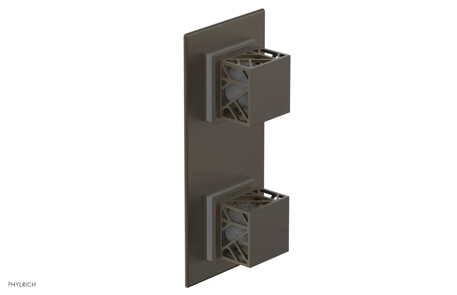 Phylrich JOLIE Thermostatic Valve with Volume Control or Diverter with "Grey" Accents by Phylrich