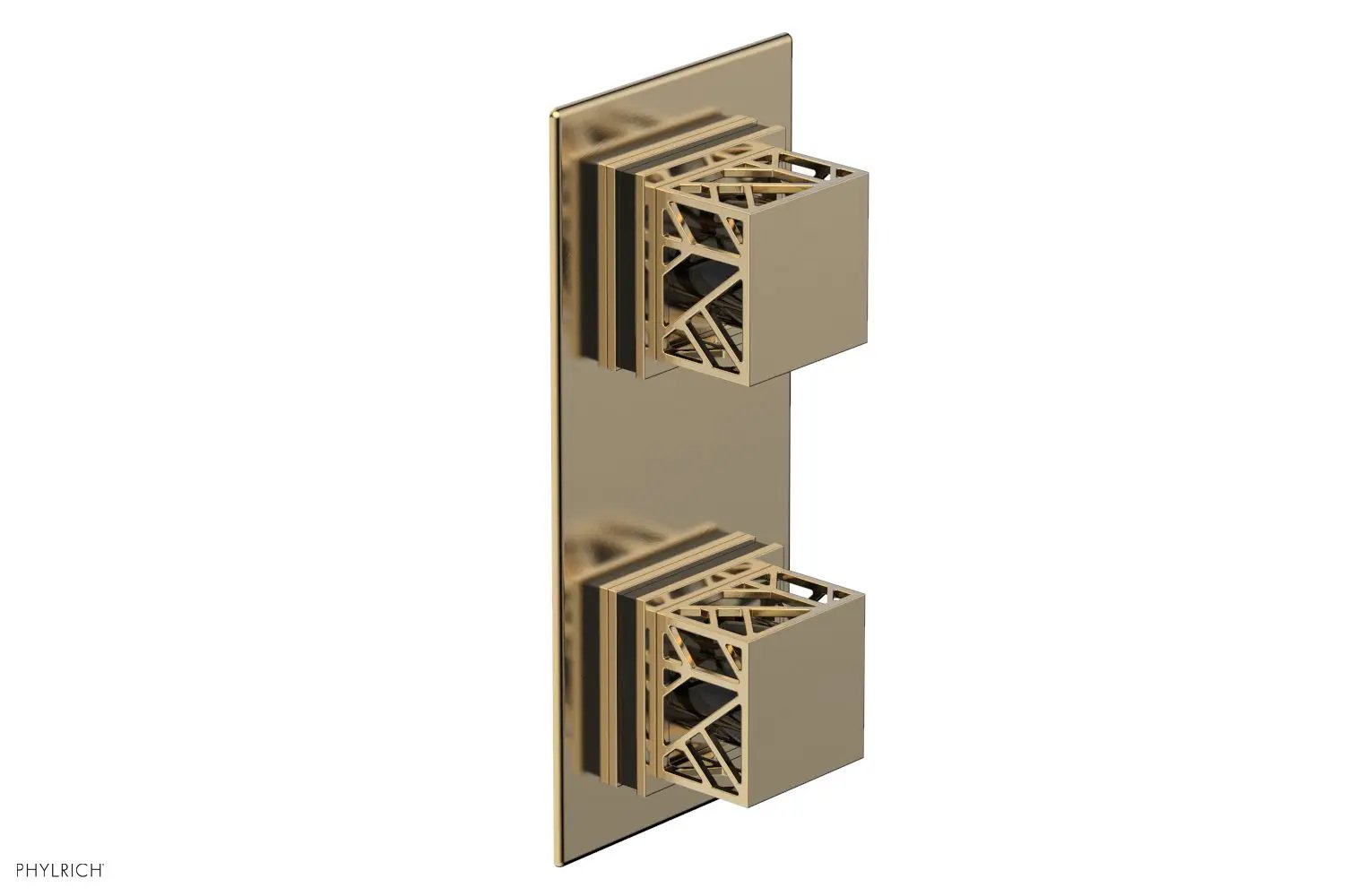 Phylrich JOLIE Thermostatic Valve with Volume Control or Diverter with "Black" Accents by Phylrich