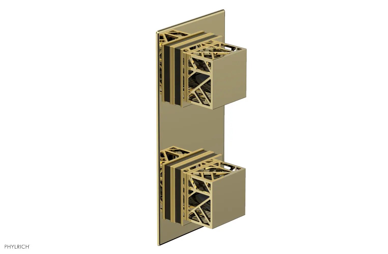 Phylrich JOLIE Thermostatic Valve with Volume Control or Diverter with "Black" Accents by Phylrich