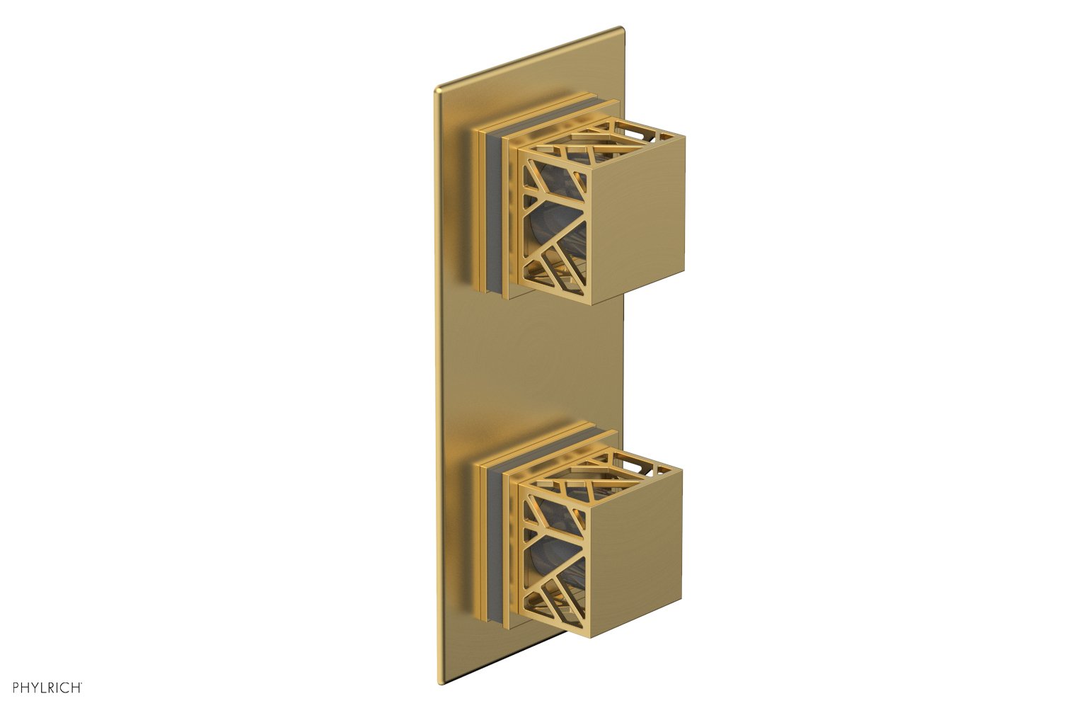 Phylrich JOLIE Thermostatic Valve with Volume Control or Diverter with "Grey" Accents