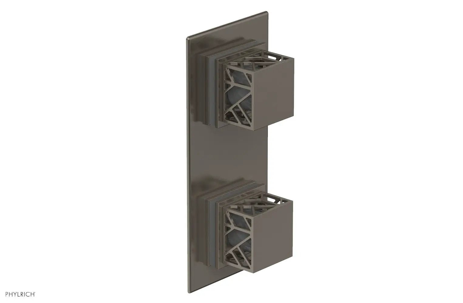 Phylrich JOLIE Thermostatic Valve with Volume Control or Diverter with "Grey" Accents by Phylrich