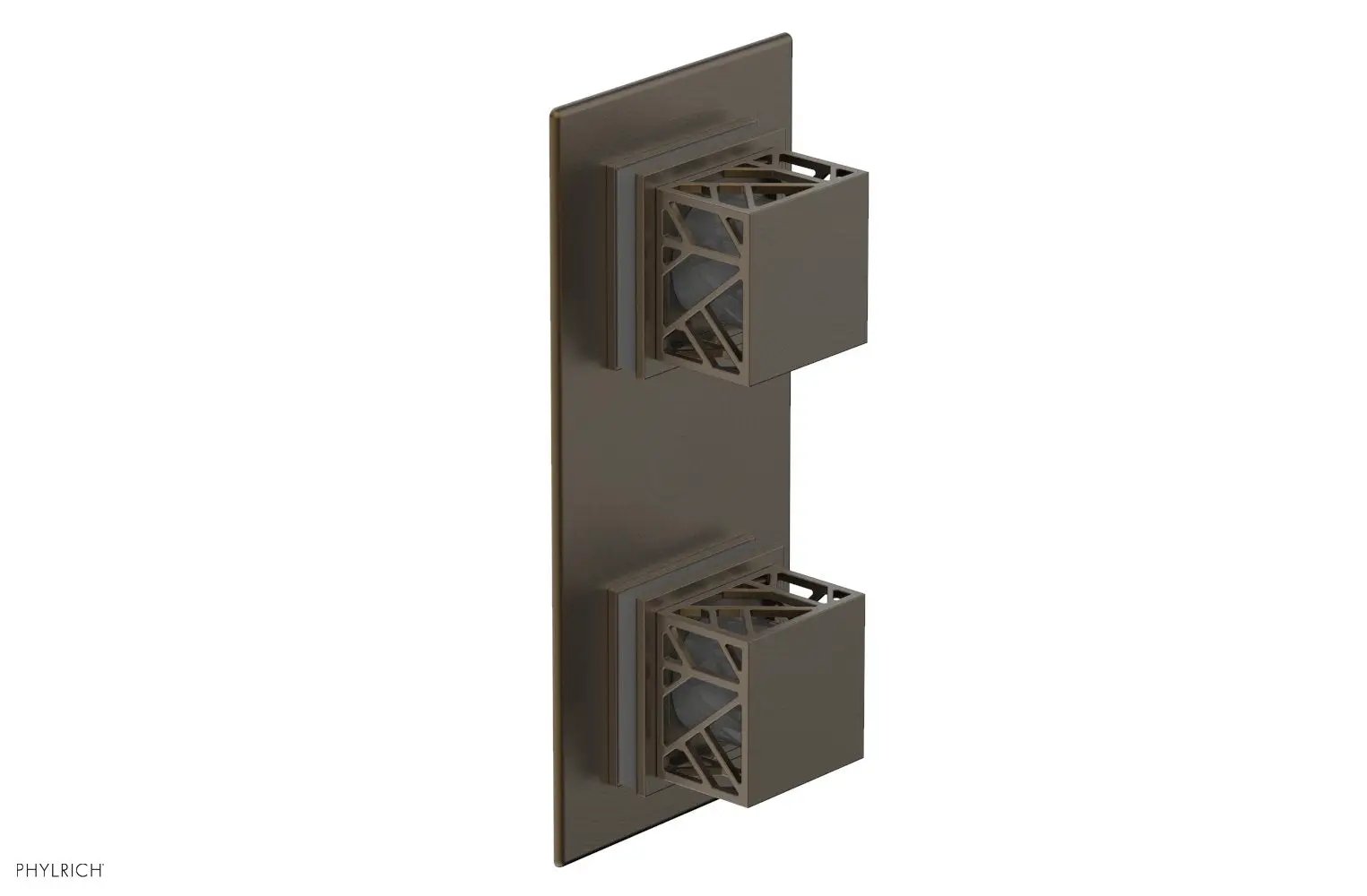 Phylrich JOLIE Thermostatic Valve with Volume Control or Diverter with "Grey" Accents by Phylrich
