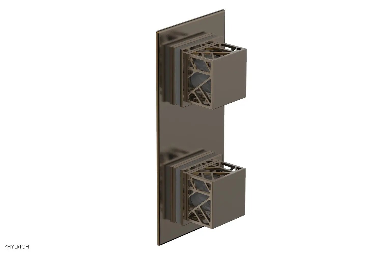 Phylrich JOLIE Thermostatic Valve with Volume Control or Diverter with "Grey" Accents by Phylrich