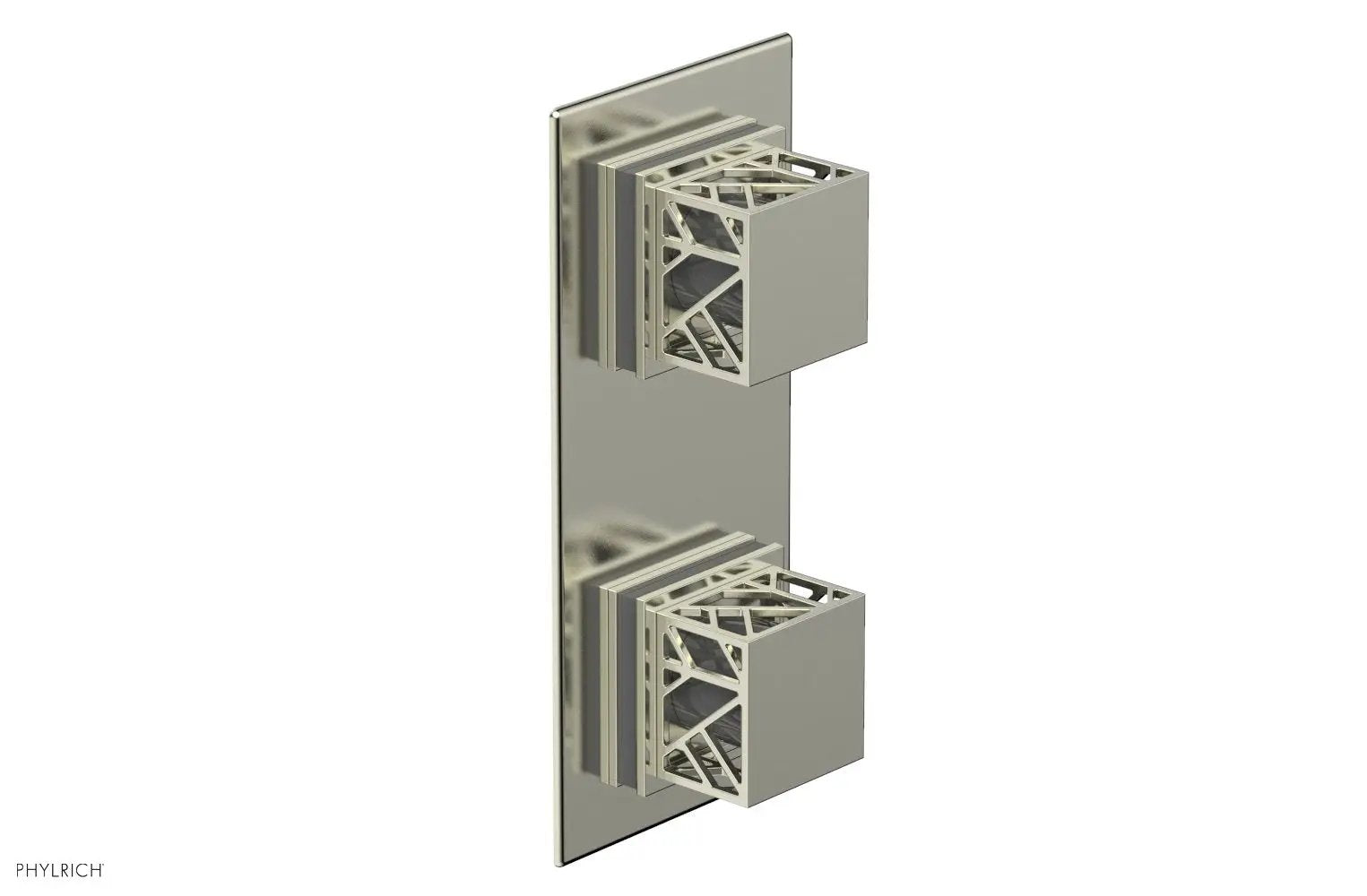 Phylrich JOLIE Thermostatic Valve with Volume Control or Diverter with "Grey" Accents by Phylrich