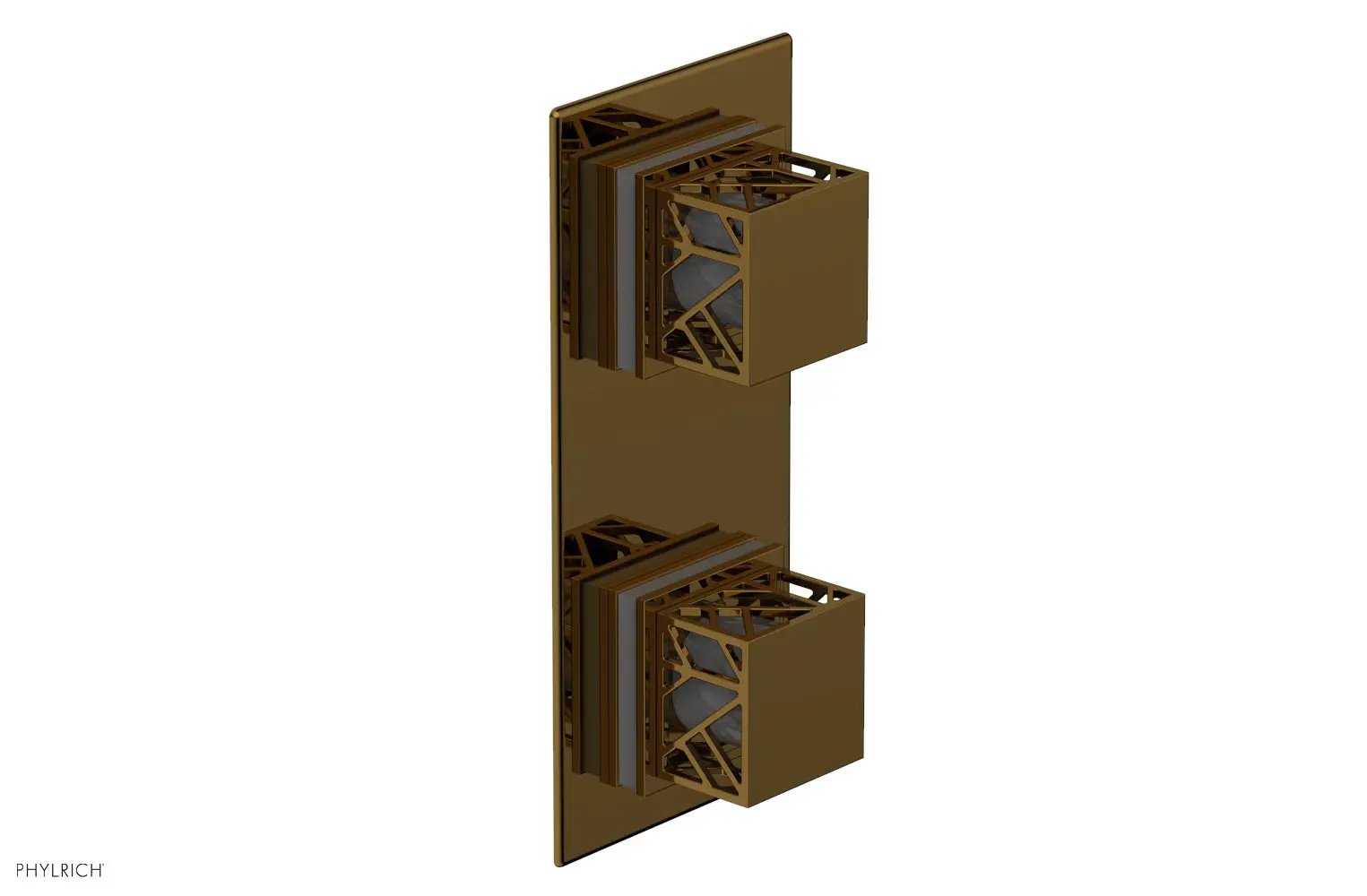 Phylrich JOLIE Thermostatic Valve with Volume Control or Diverter with "Grey" Accents by Phylrich