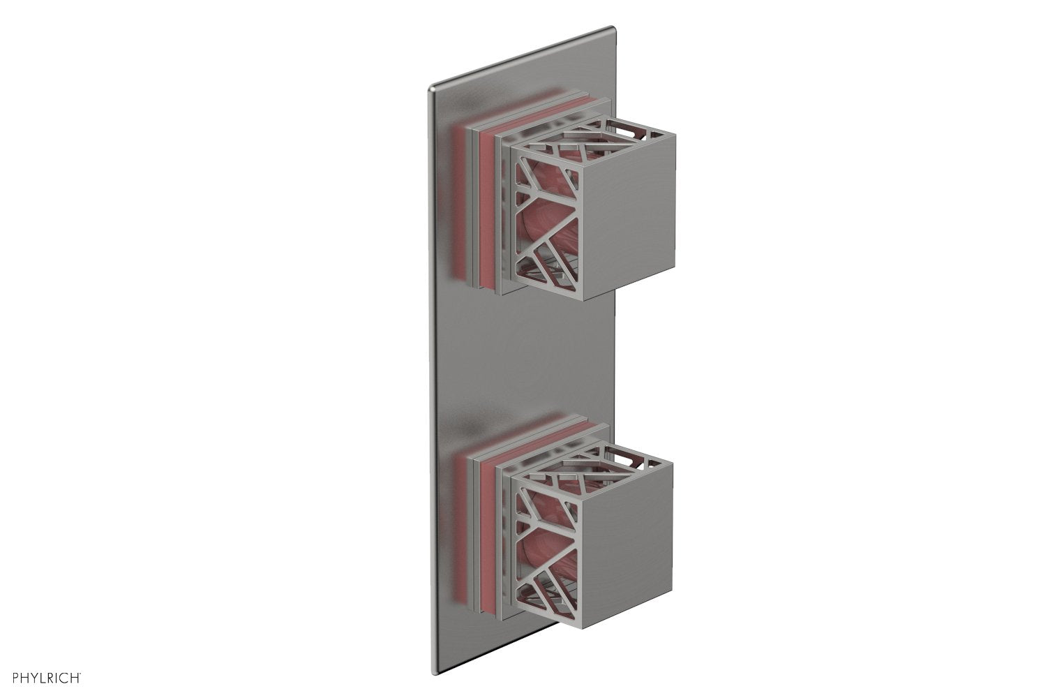 Phylrich JOLIE Thermostatic Valve with Volume Control or Diverter with "Pink" Accents