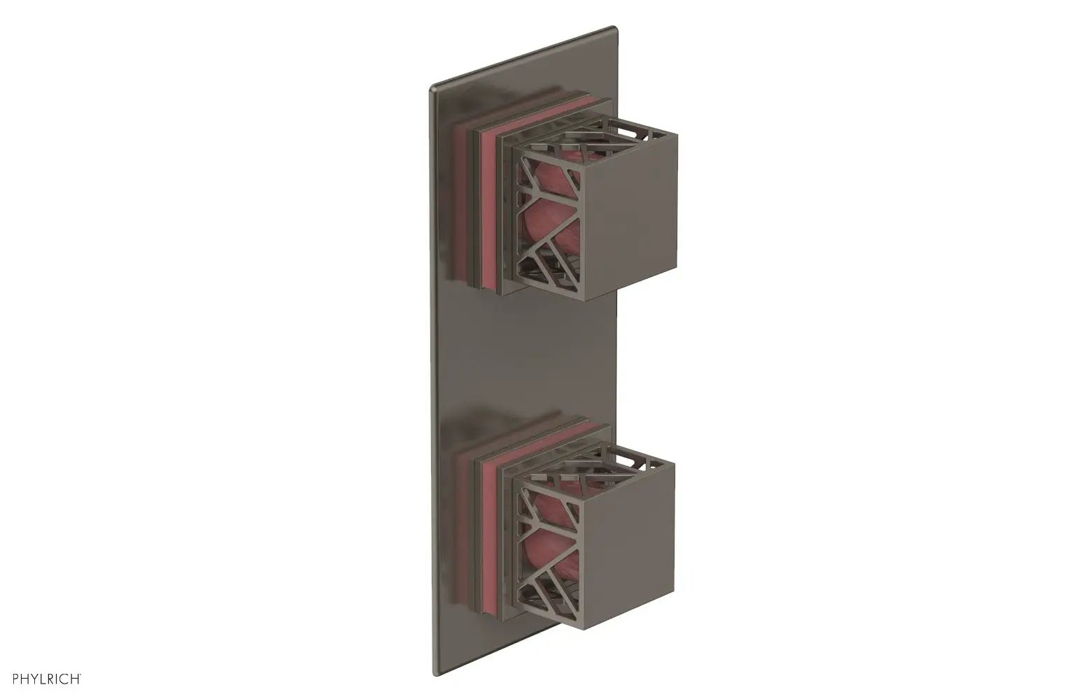 Phylrich JOLIE Thermostatic Valve with Volume Control or Diverter with "Pink" Accents by Phylrich