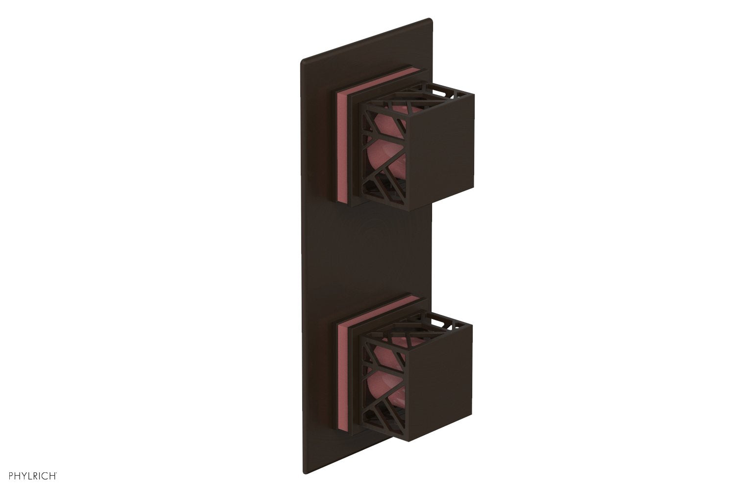 Phylrich JOLIE Thermostatic Valve with Volume Control or Diverter with "Pink" Accents