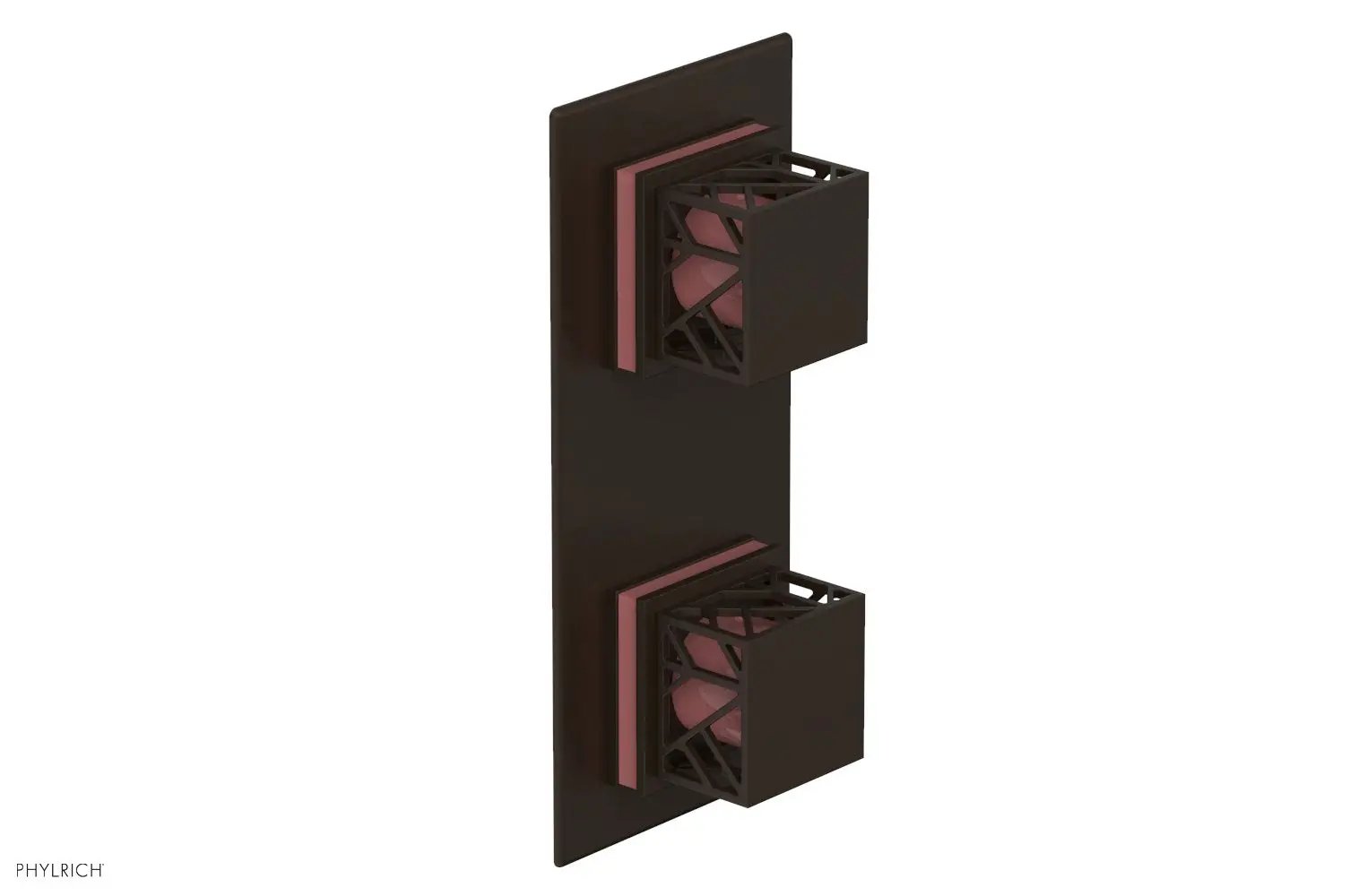 Phylrich JOLIE Thermostatic Valve with Volume Control or Diverter with "Pink" Accents by Phylrich