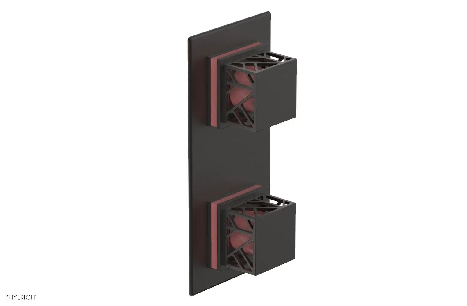 Phylrich JOLIE Thermostatic Valve with Volume Control or Diverter with "Pink" Accents by Phylrich