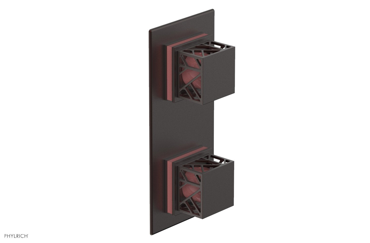 Phylrich JOLIE Thermostatic Valve with Volume Control or Diverter with "Pink" Accents