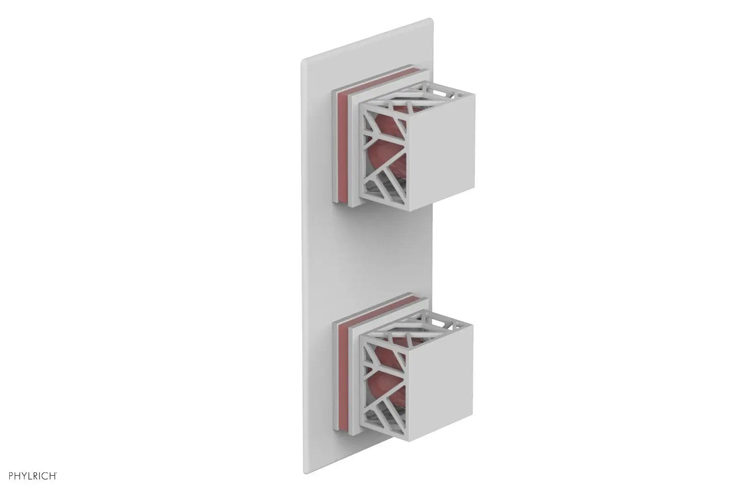 Phylrich JOLIE Thermostatic Valve with Volume Control or Diverter with "Pink" Accents by Phylrich