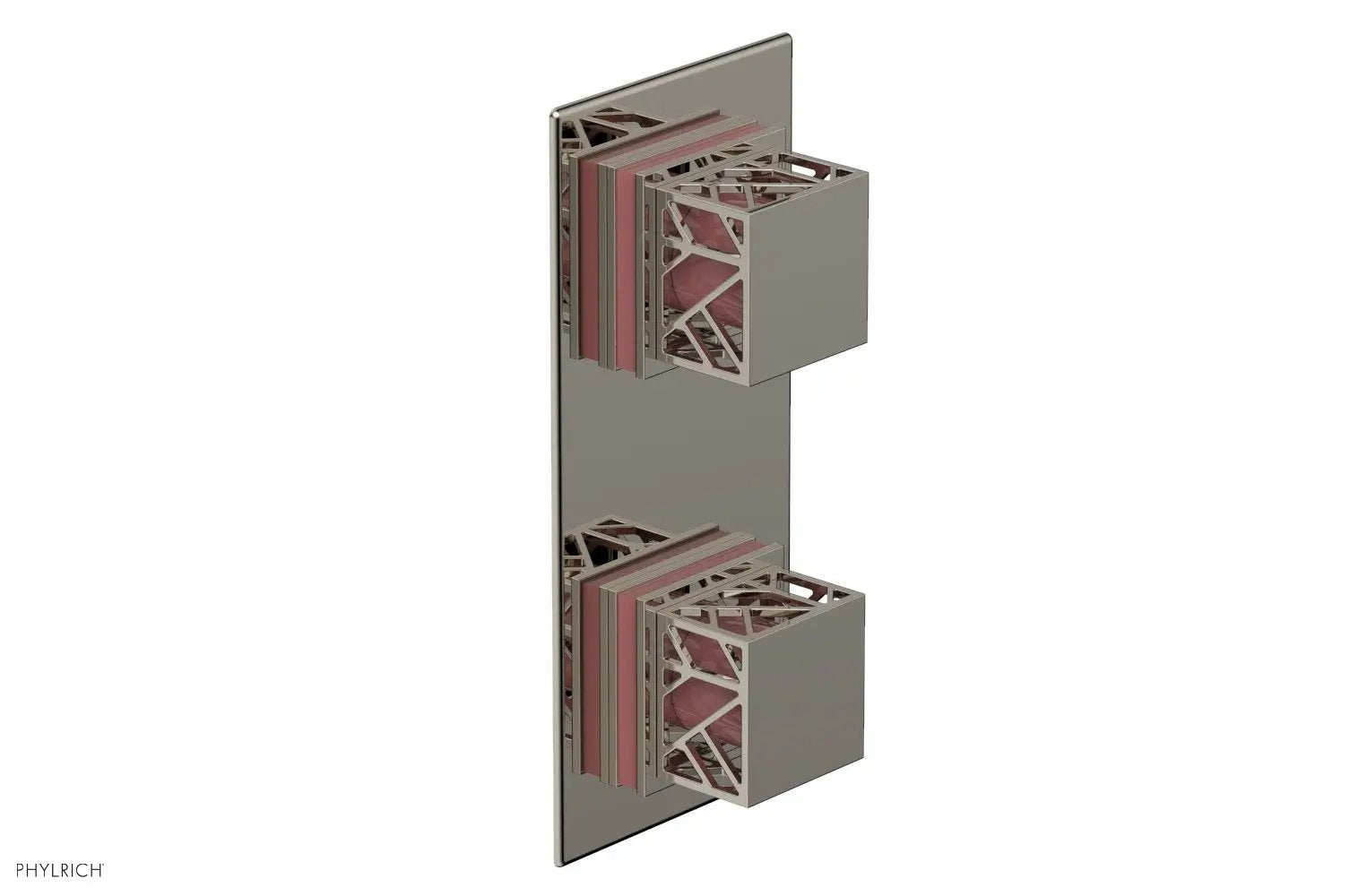 Phylrich JOLIE Thermostatic Valve with Volume Control or Diverter with "Pink" Accents by Phylrich