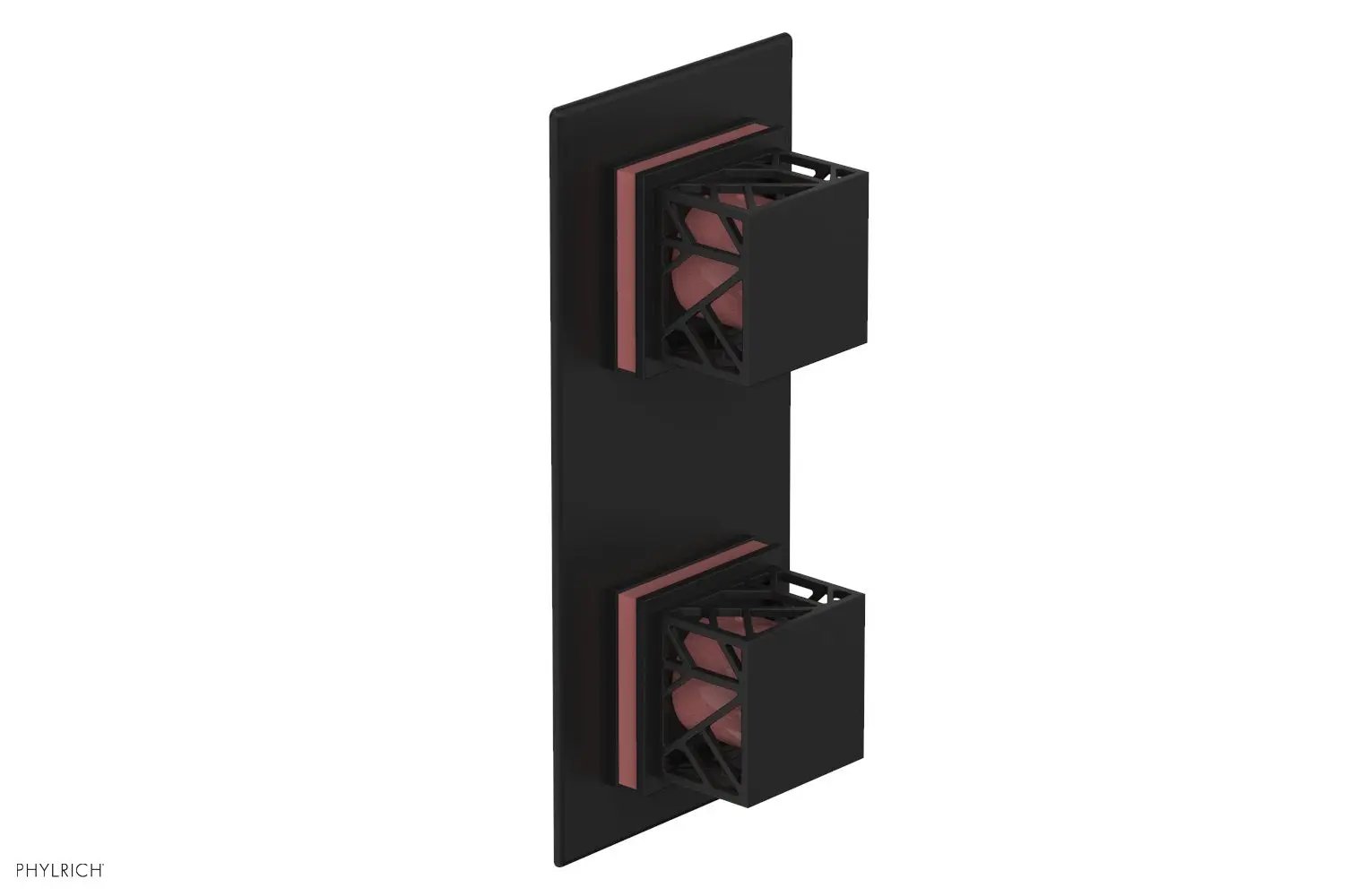 Phylrich JOLIE Thermostatic Valve with Volume Control or Diverter with "Pink" Accents by Phylrich