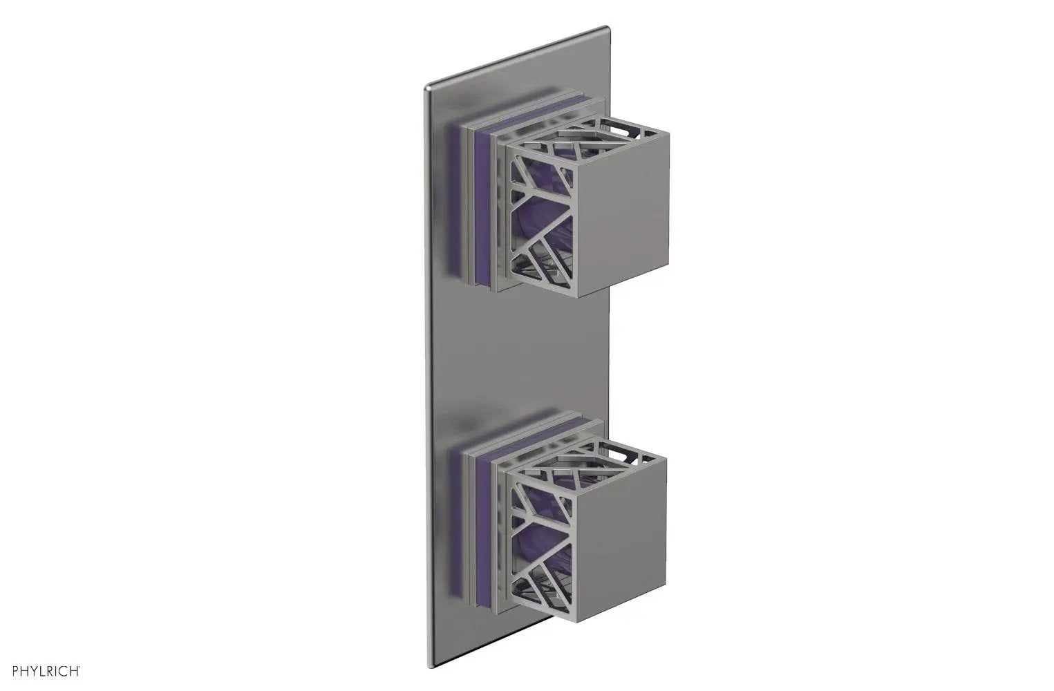 Phylrich JOLIE Thermostatic Valve with Volume Control or Diverter with "Purple" Accents by Phylrich