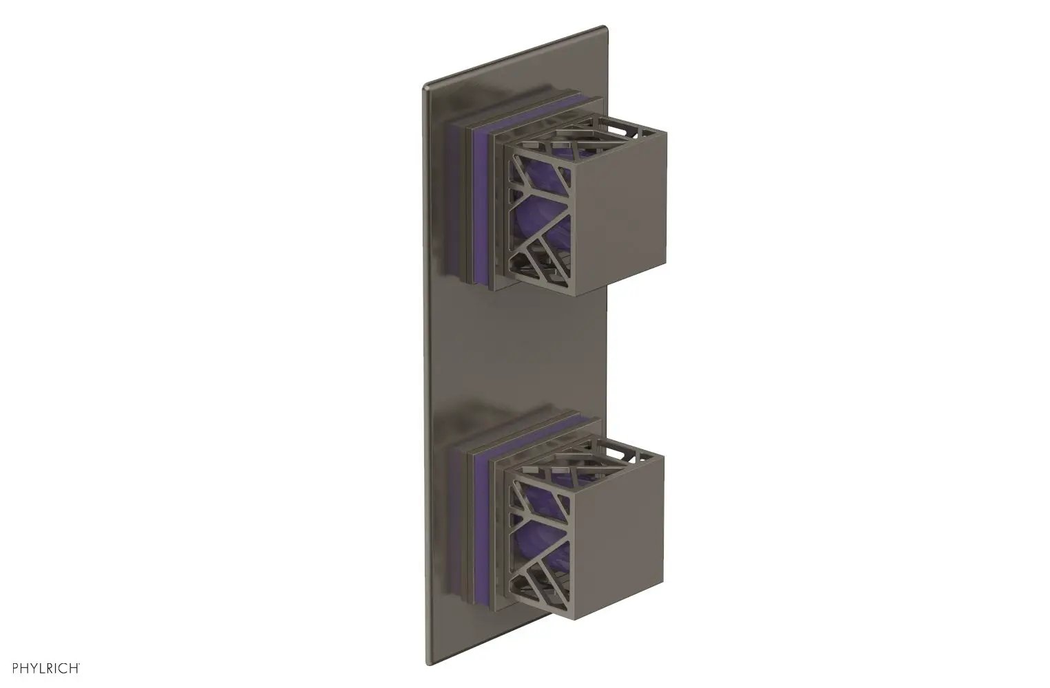 Phylrich JOLIE Thermostatic Valve with Volume Control or Diverter with "Purple" Accents by Phylrich
