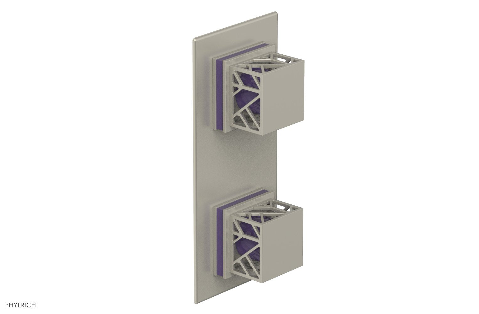 Phylrich JOLIE Thermostatic Valve with Volume Control or Diverter with "Purple" Accents