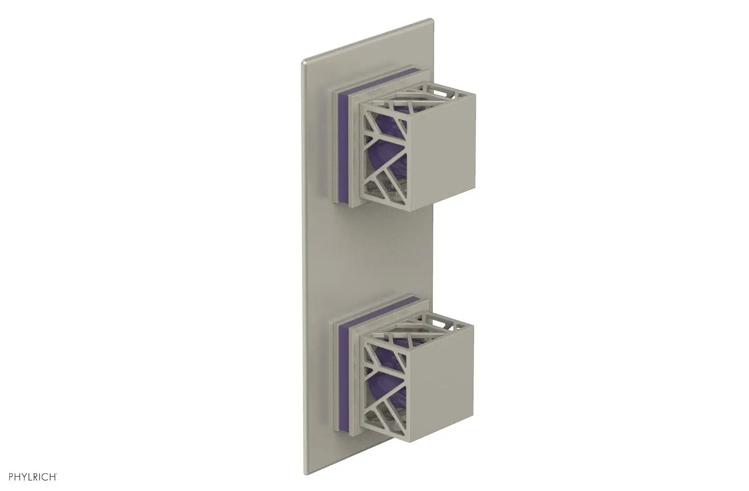 Phylrich JOLIE Thermostatic Valve with Volume Control or Diverter with "Purple" Accents by Phylrich