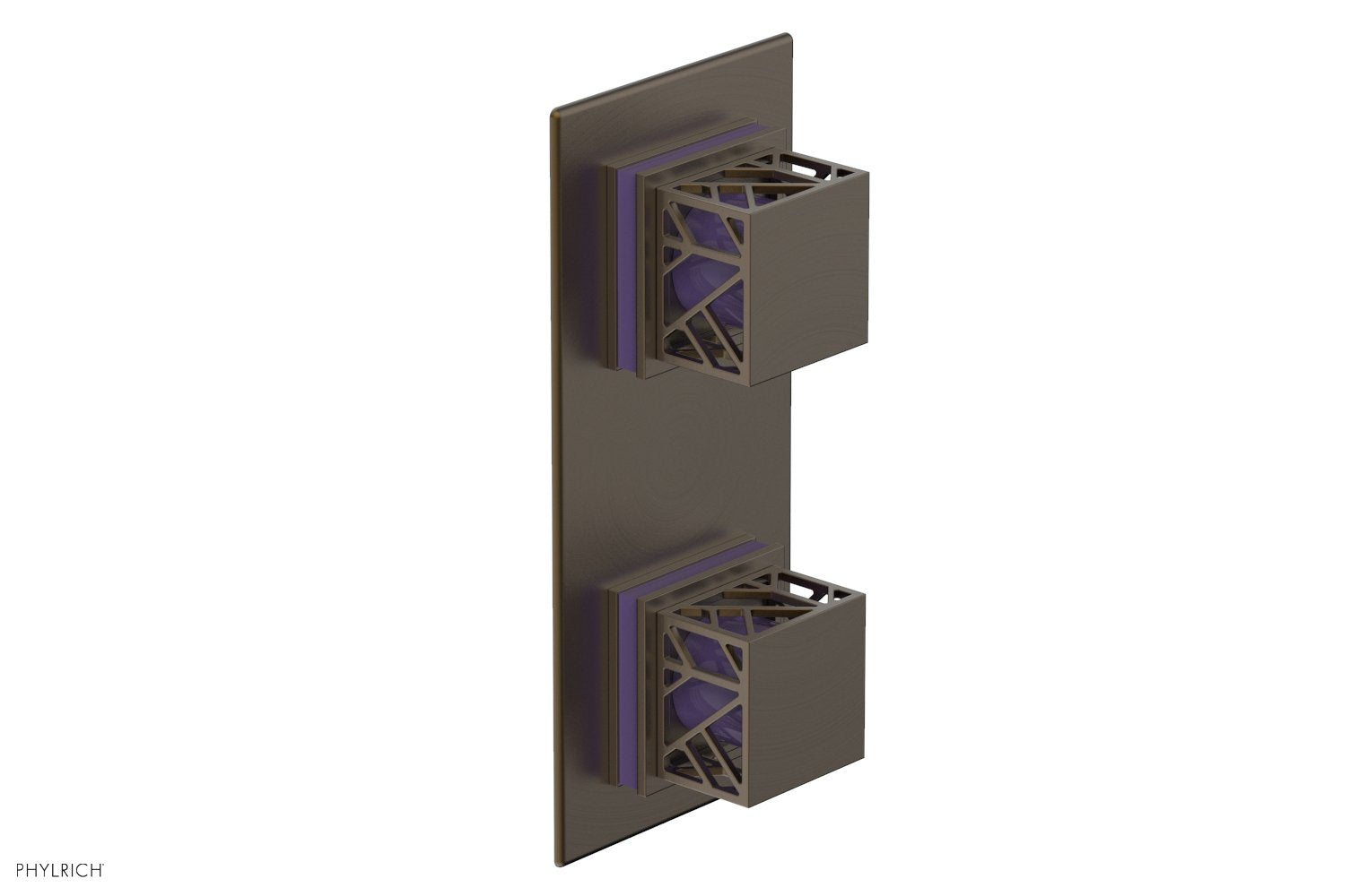 Phylrich JOLIE Thermostatic Valve with Volume Control or Diverter with "Purple" Accents