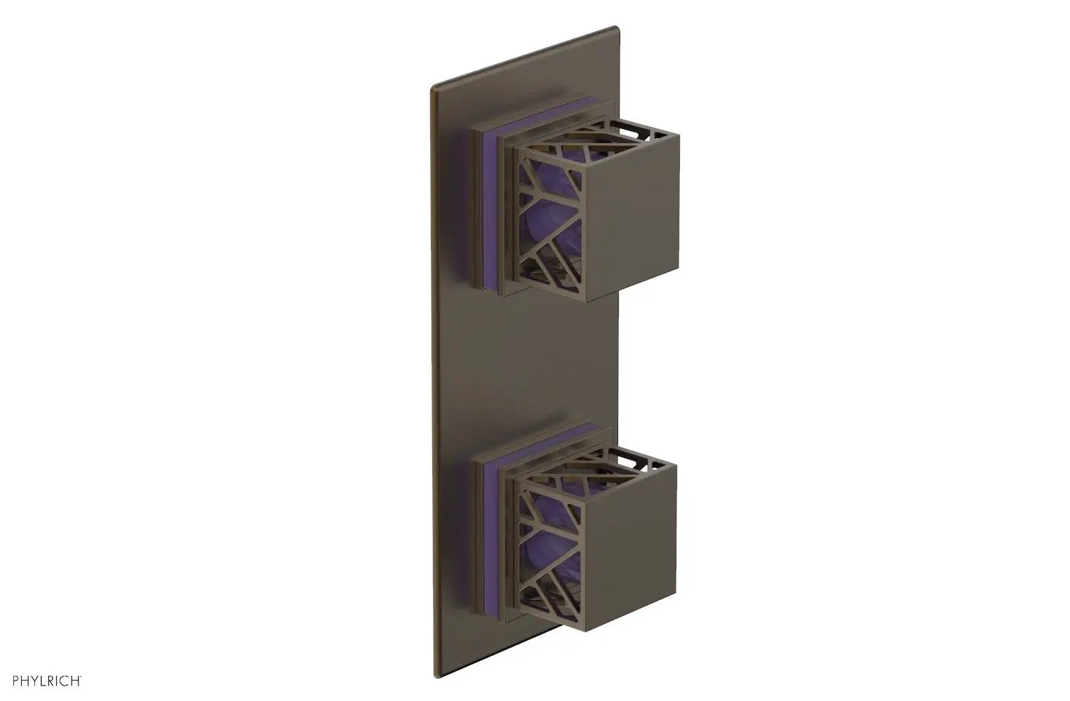 Phylrich JOLIE Thermostatic Valve with Volume Control or Diverter with "Purple" Accents by Phylrich