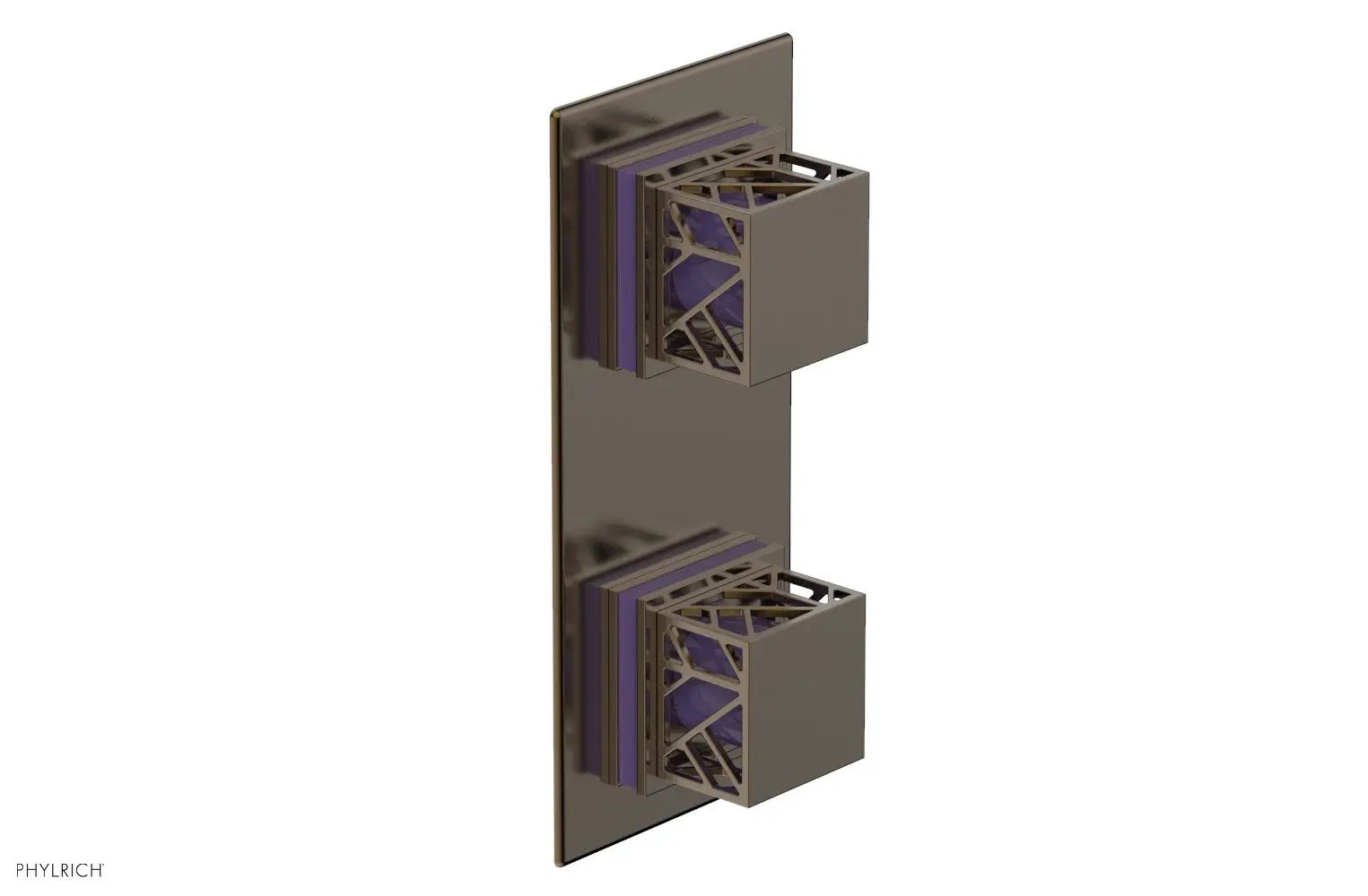 Phylrich JOLIE Thermostatic Valve with Volume Control or Diverter with "Purple" Accents by Phylrich