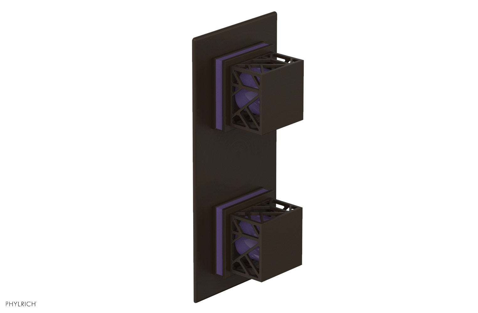 Phylrich JOLIE Thermostatic Valve with Volume Control or Diverter with "Purple" Accents
