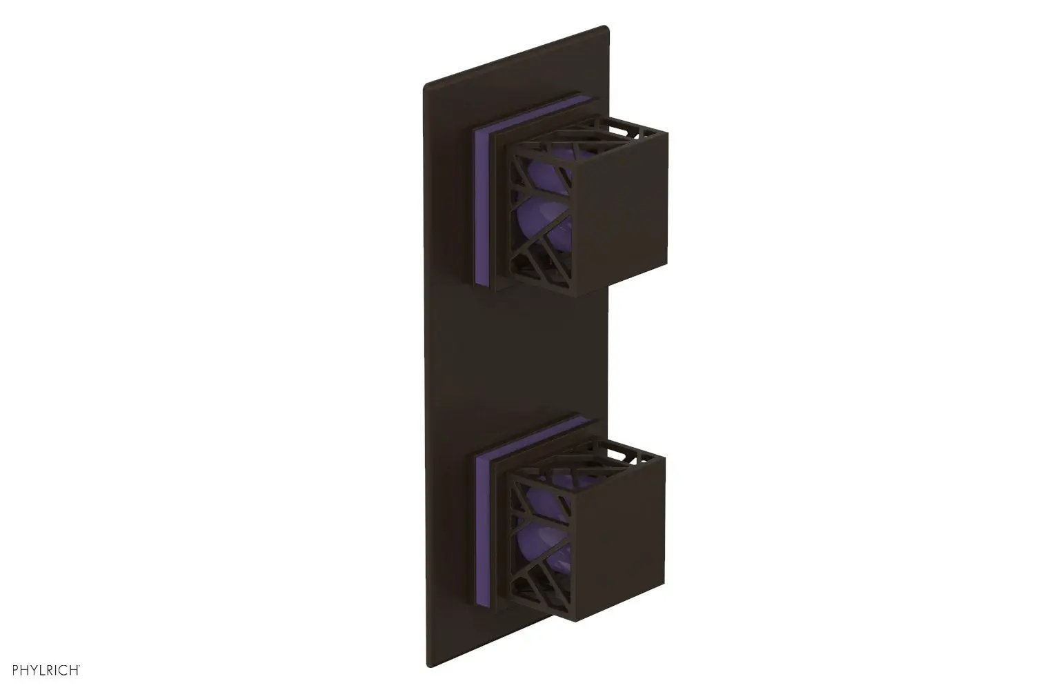 Phylrich JOLIE Thermostatic Valve with Volume Control or Diverter with "Purple" Accents by Phylrich