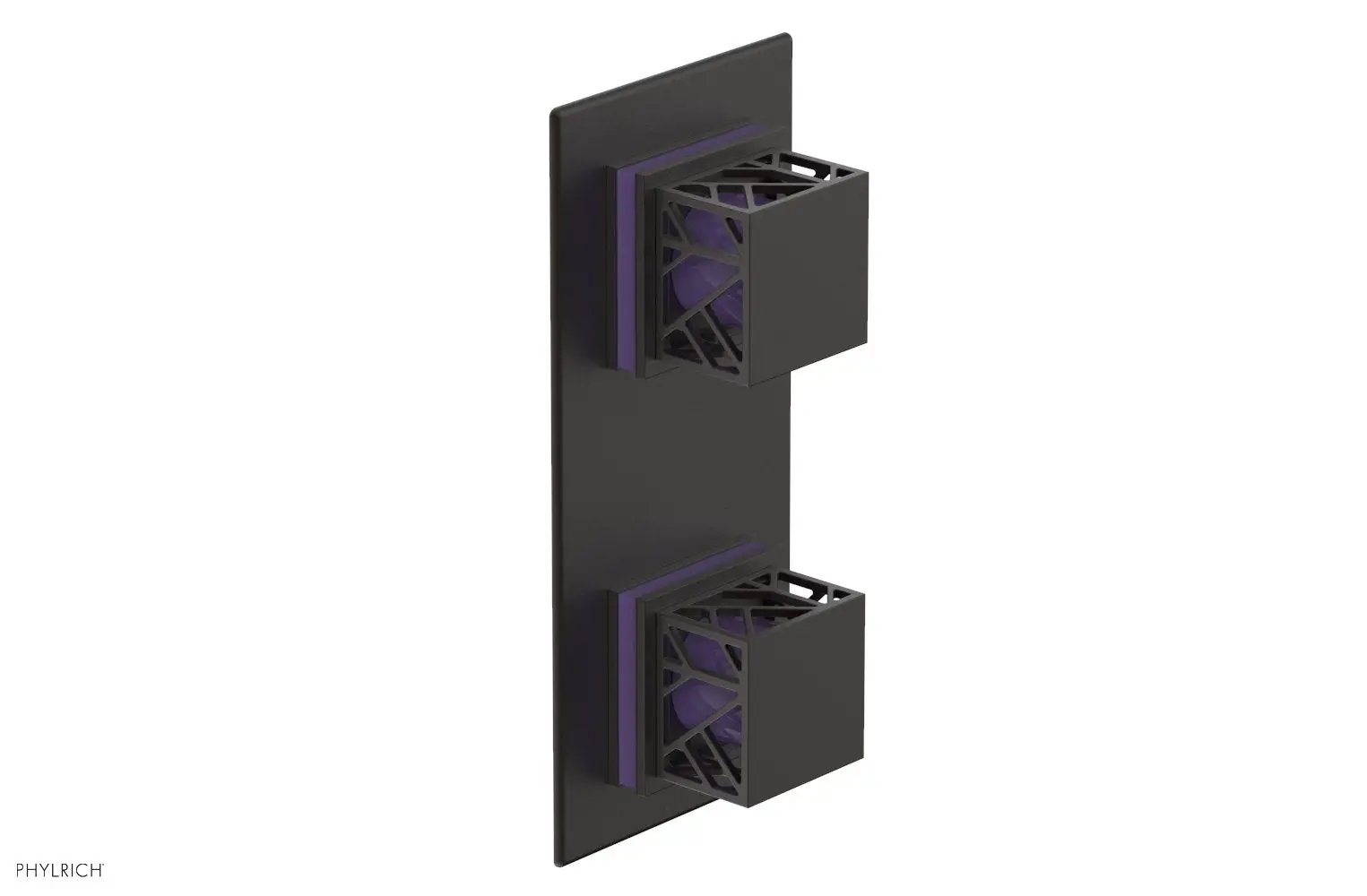 Phylrich JOLIE Thermostatic Valve with Volume Control or Diverter with "Purple" Accents by Phylrich