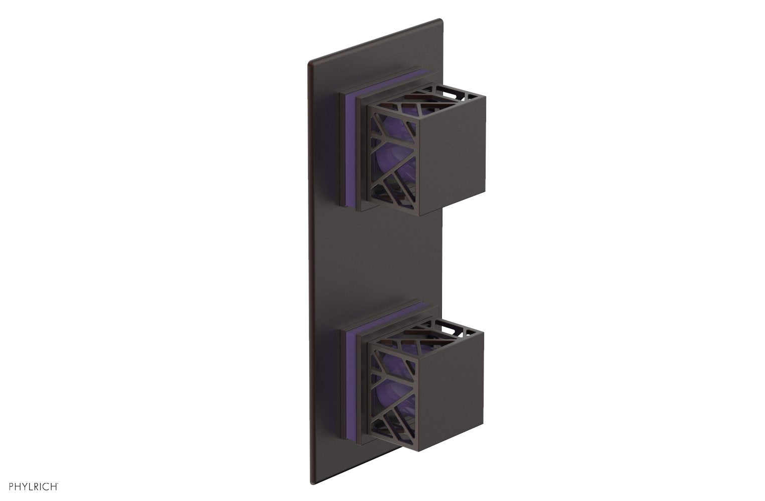 Phylrich JOLIE Thermostatic Valve with Volume Control or Diverter with "Purple" Accents