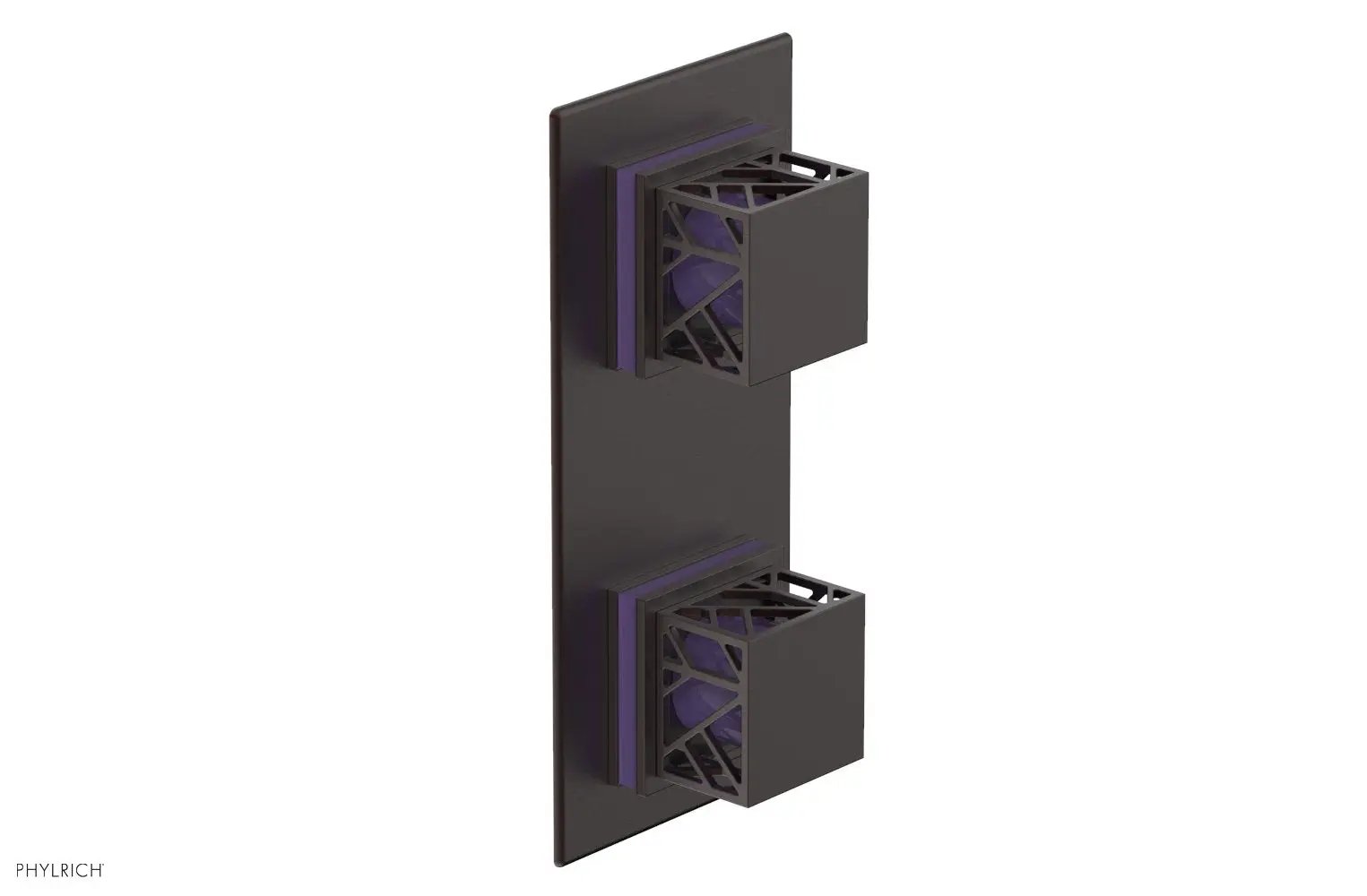 Phylrich JOLIE Thermostatic Valve with Volume Control or Diverter with "Purple" Accents by Phylrich