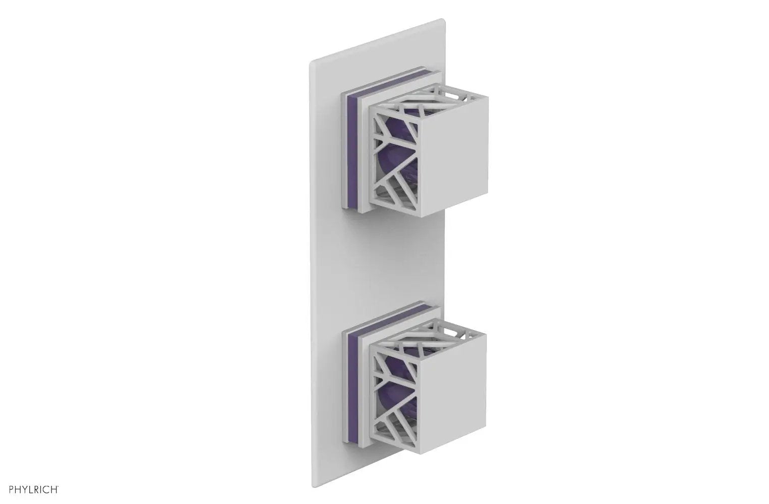 Phylrich JOLIE Thermostatic Valve with Volume Control or Diverter with "Purple" Accents by Phylrich