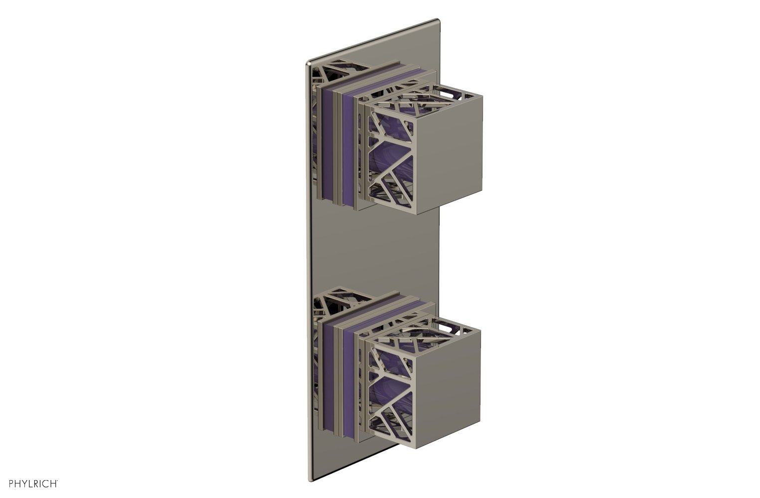 Phylrich JOLIE Thermostatic Valve with Volume Control or Diverter with "Purple" Accents