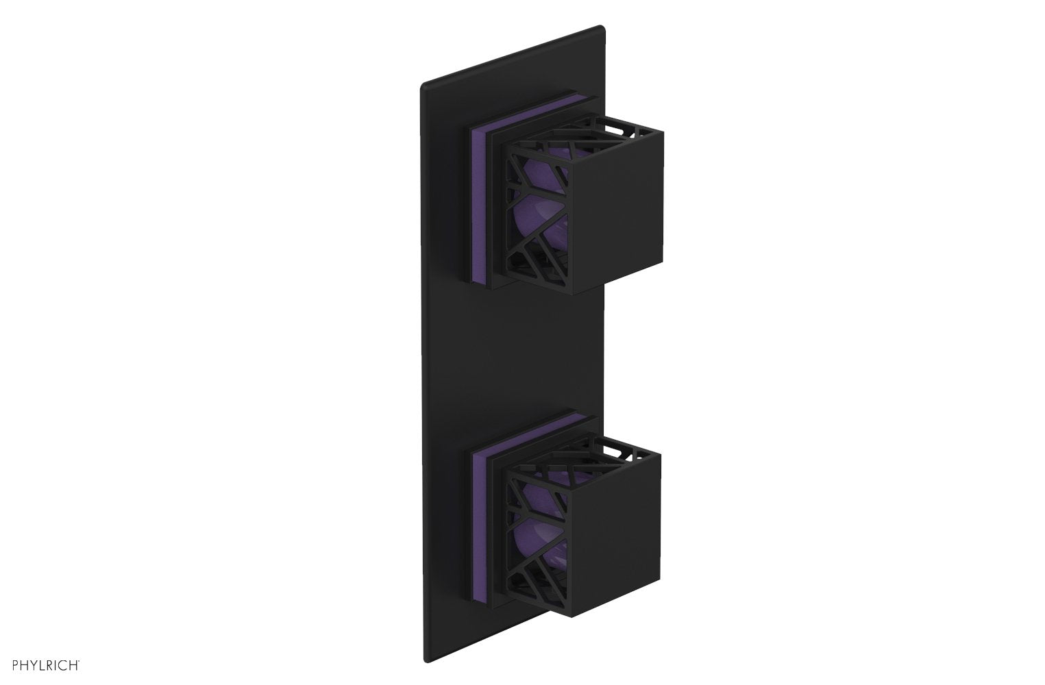 Phylrich JOLIE Thermostatic Valve with Volume Control or Diverter with "Purple" Accents