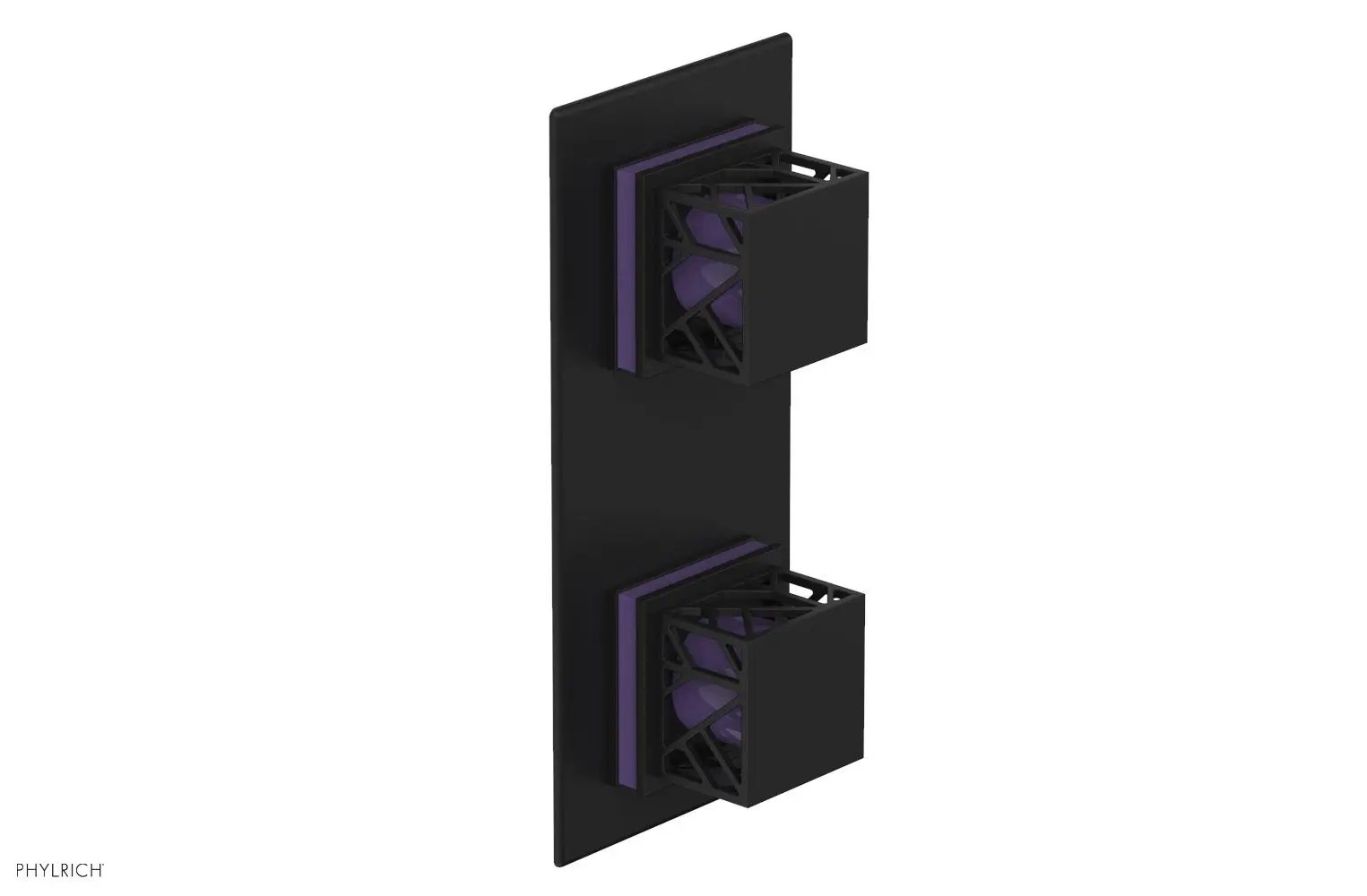 Phylrich JOLIE Thermostatic Valve with Volume Control or Diverter with "Purple" Accents by Phylrich